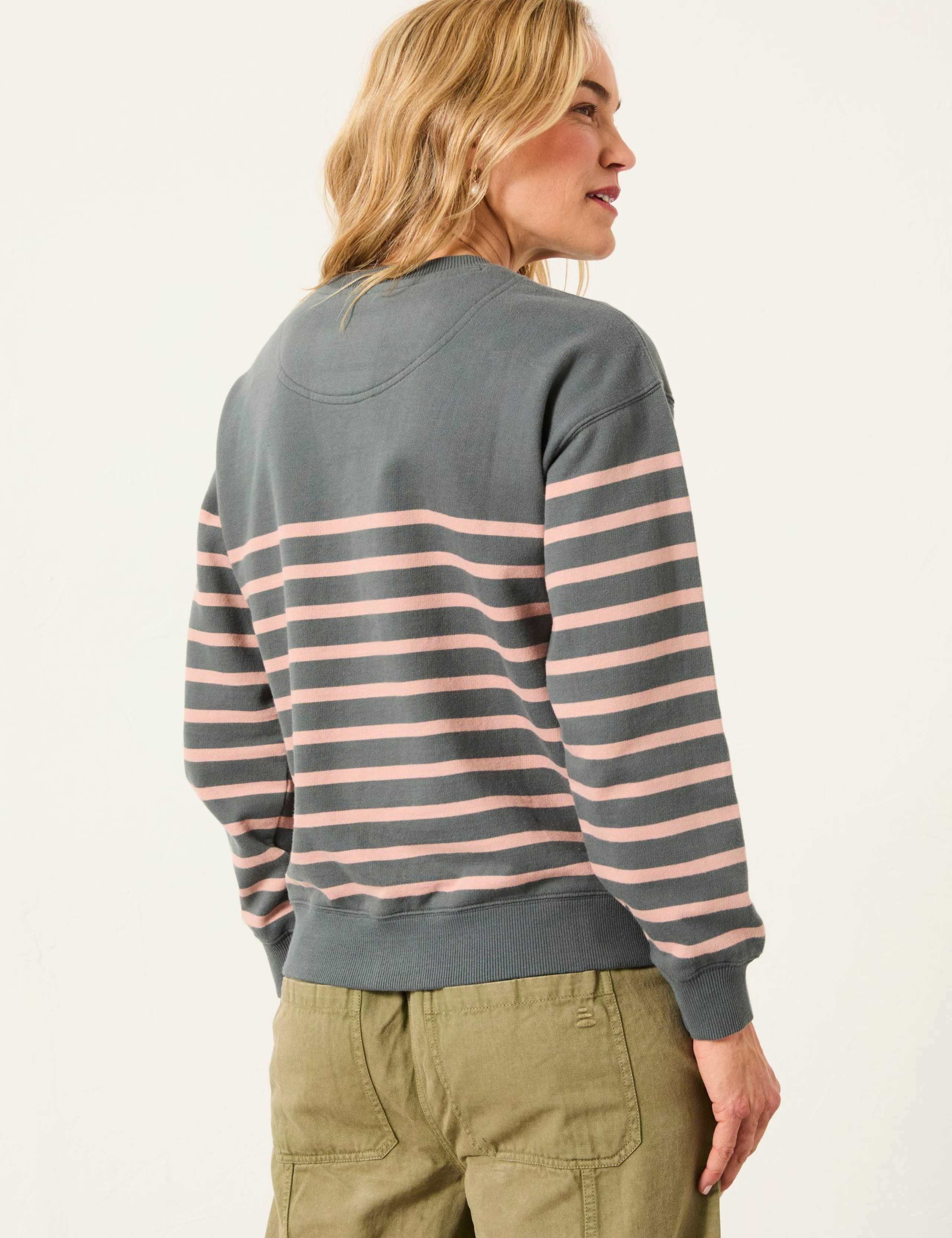 Pure Cotton Striped Sweatshirt 5 of 5