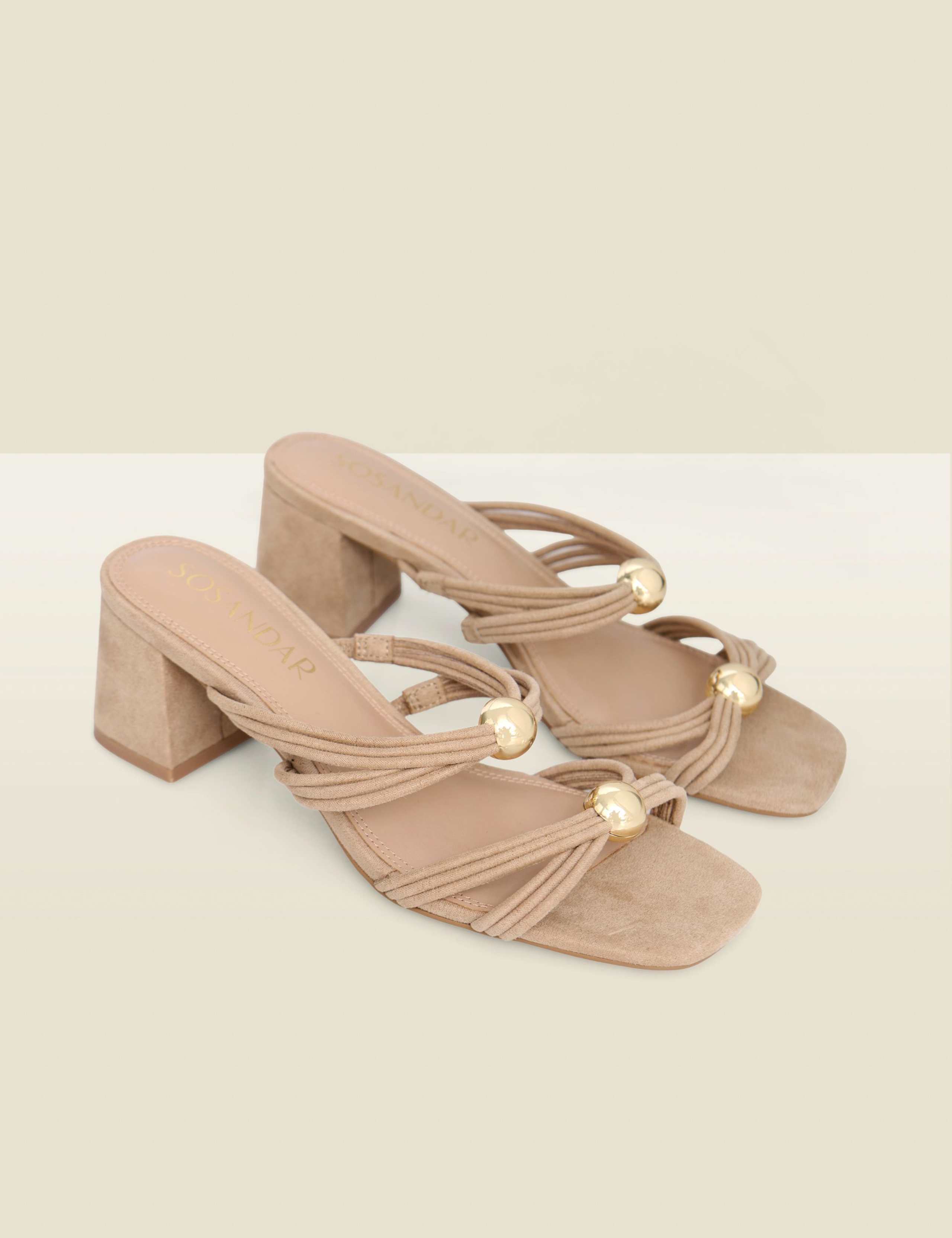 Block Heel Square Toe Mules 2 of 4