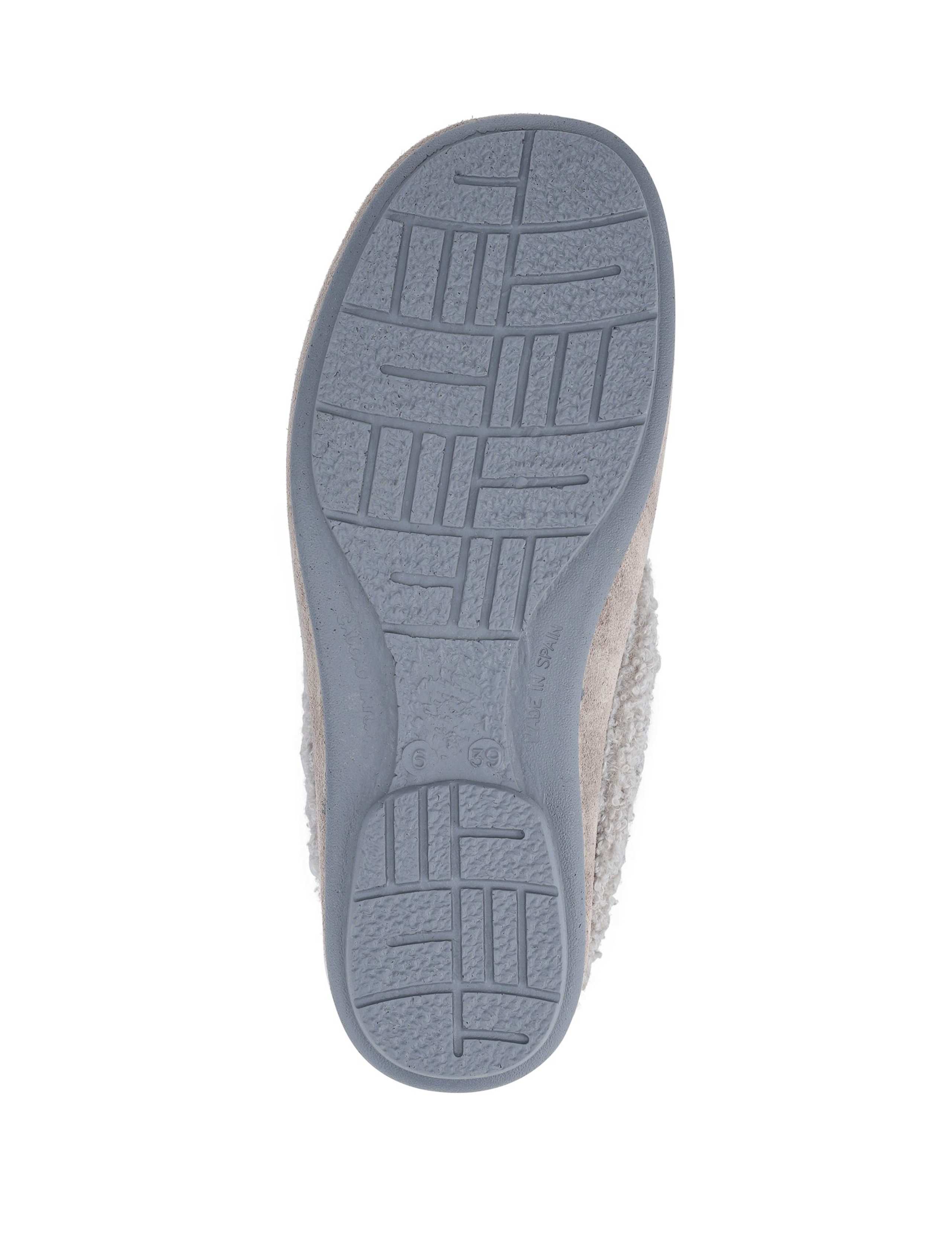 Suede Faux Fur Lined Slippers 4 of 6