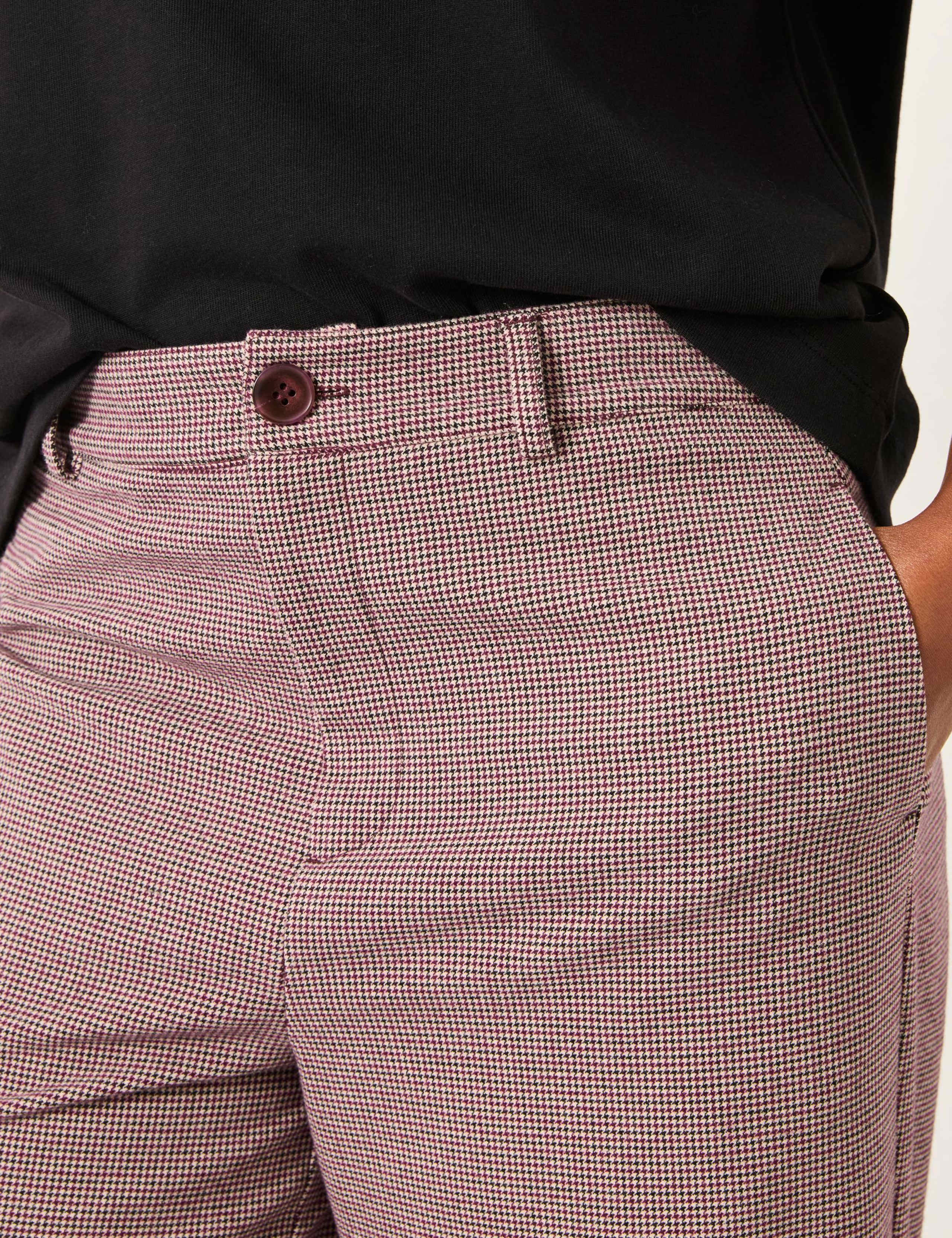 Checked Wide Leg Trousers 5 of 6