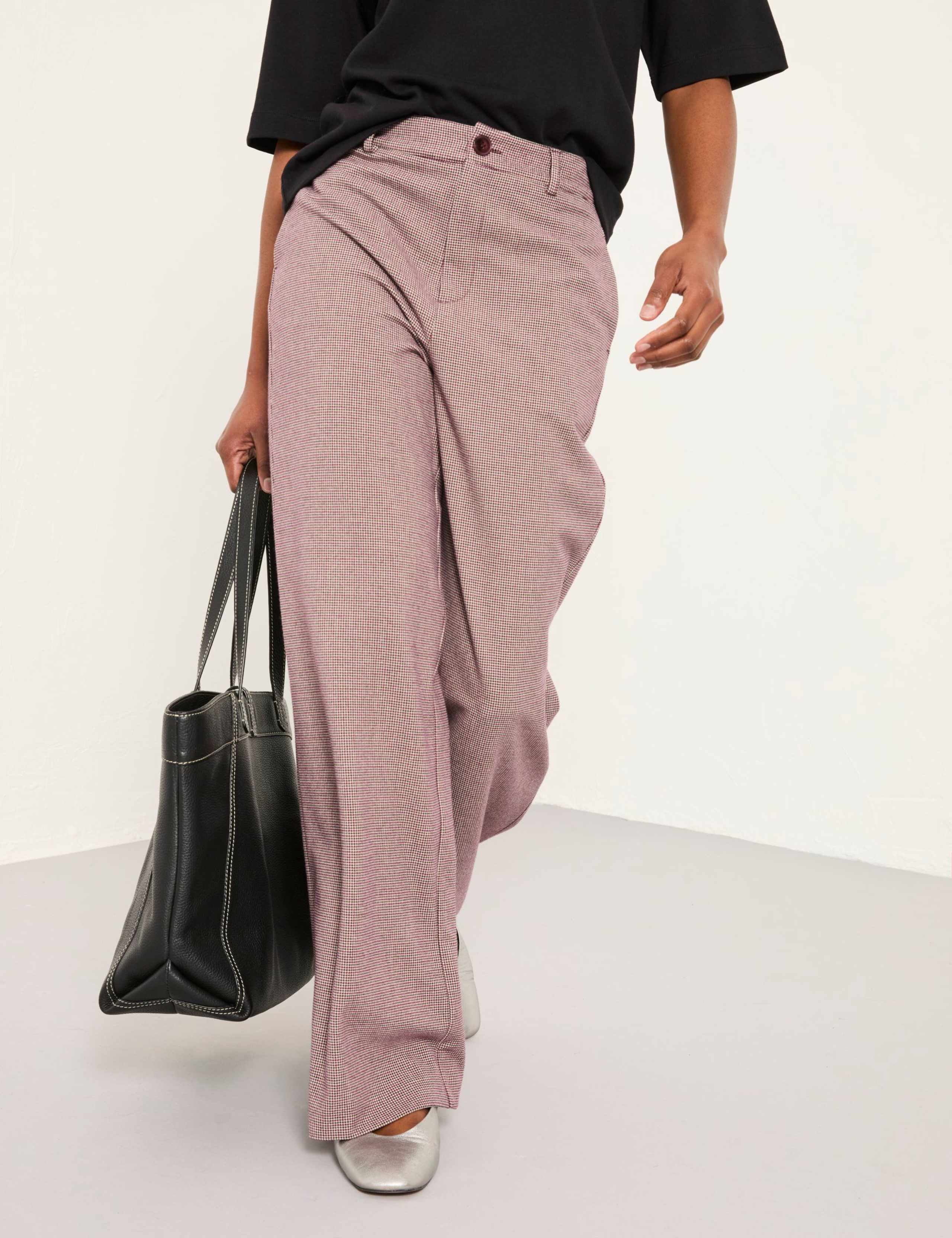 Checked Wide Leg Trousers 6 of 6