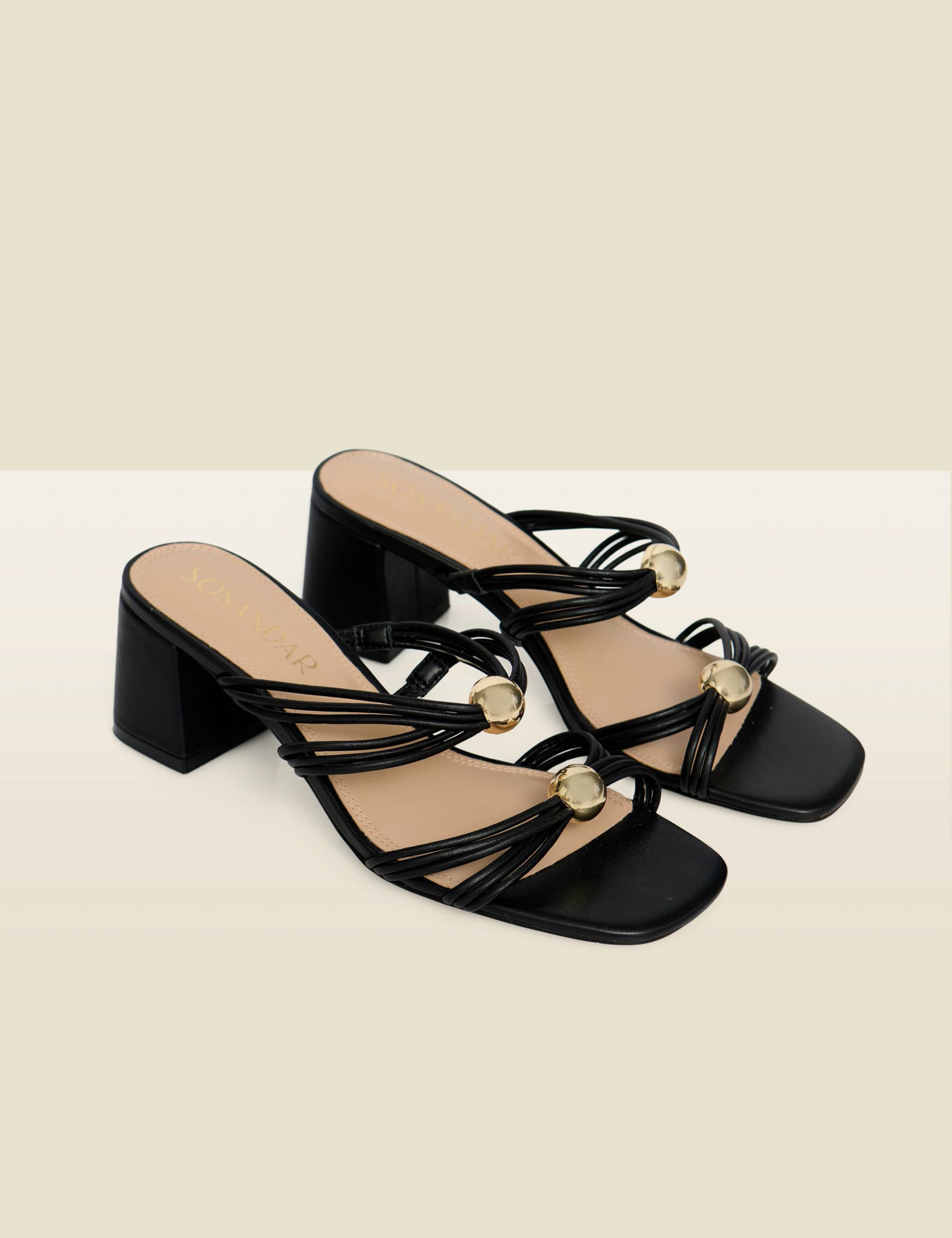 Block Heel Square Toe Mules 2 of 4