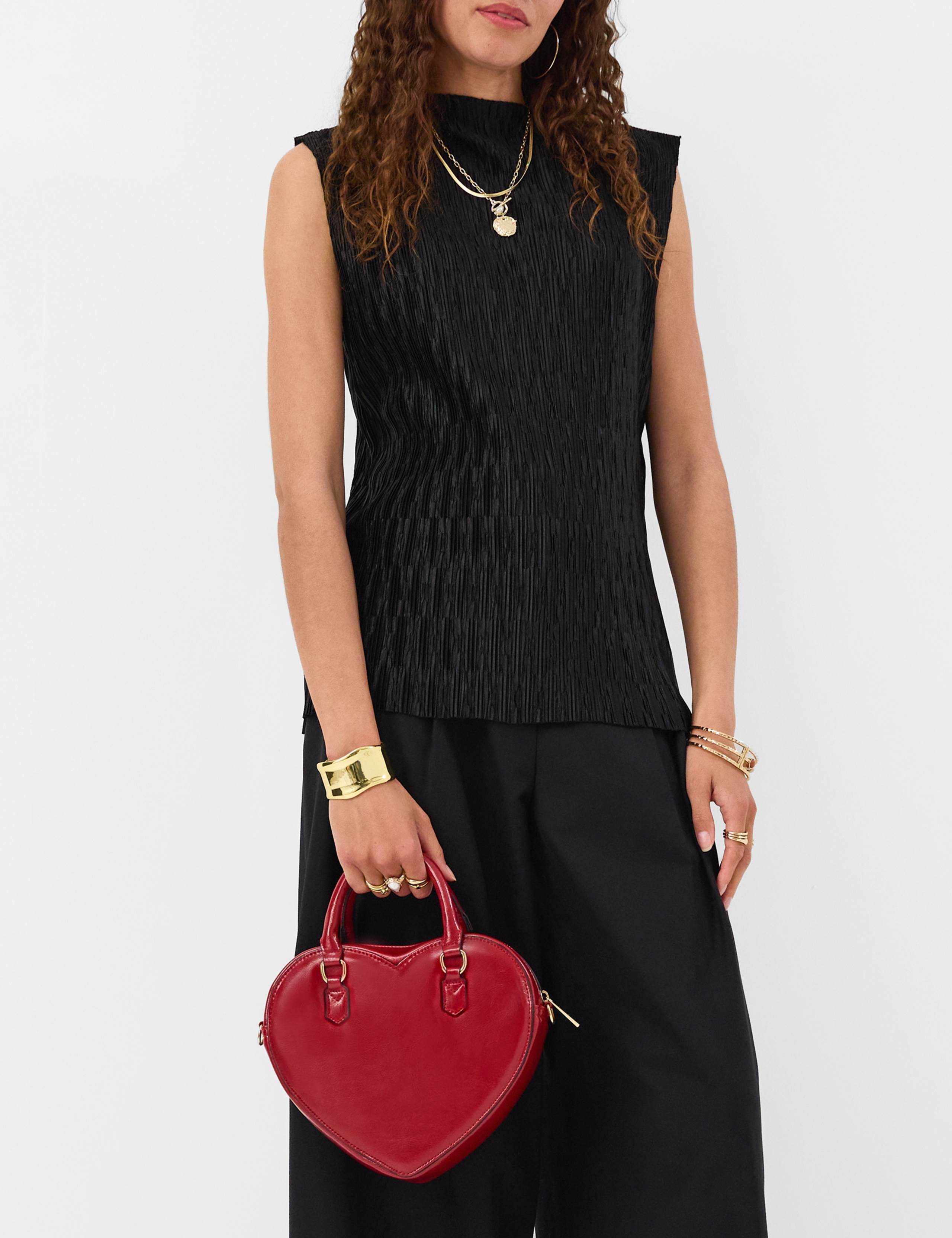 Faux Leather Cross Body Bag 2 of 5