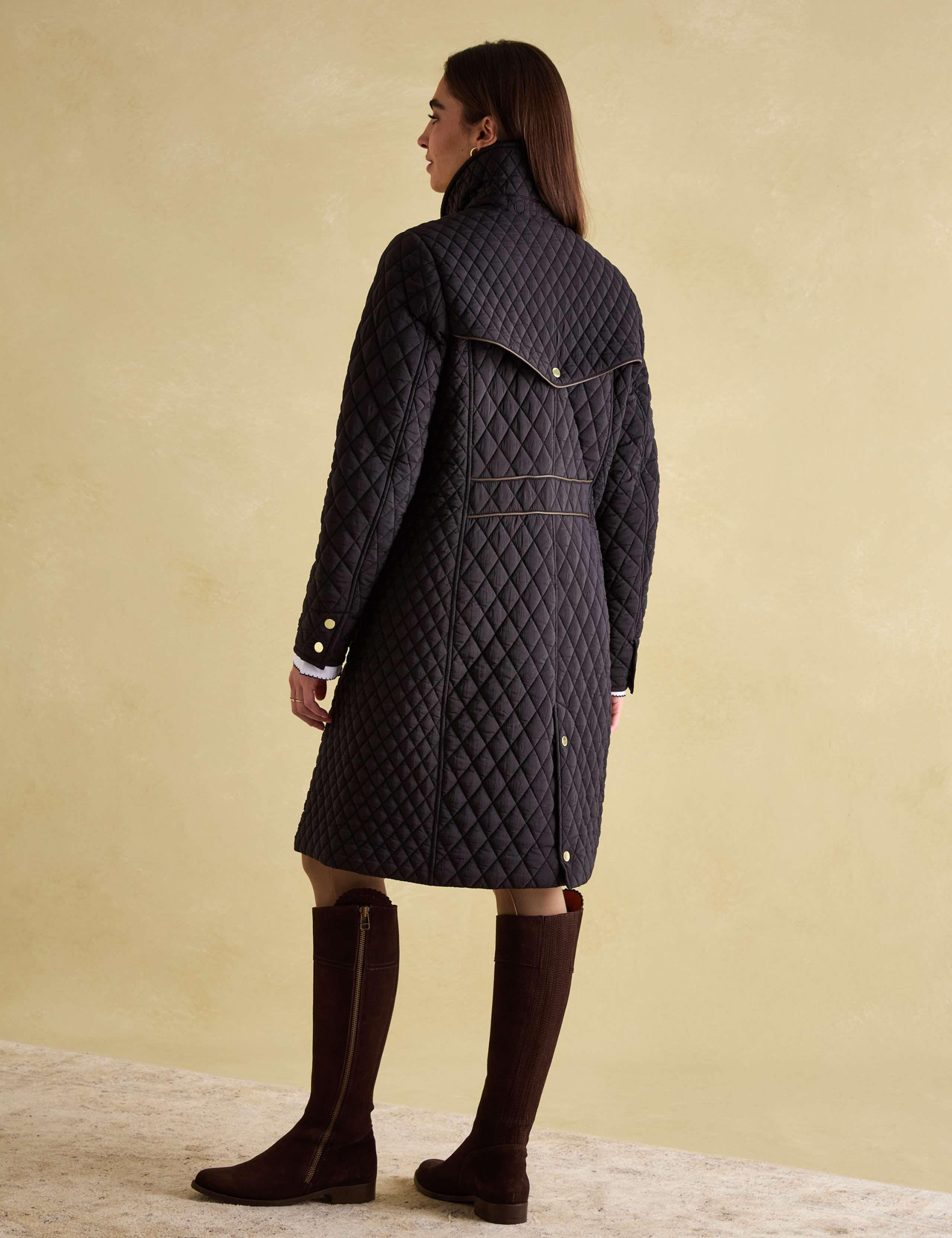 Quilted Funnel Neck Longline Coat 7 of 7