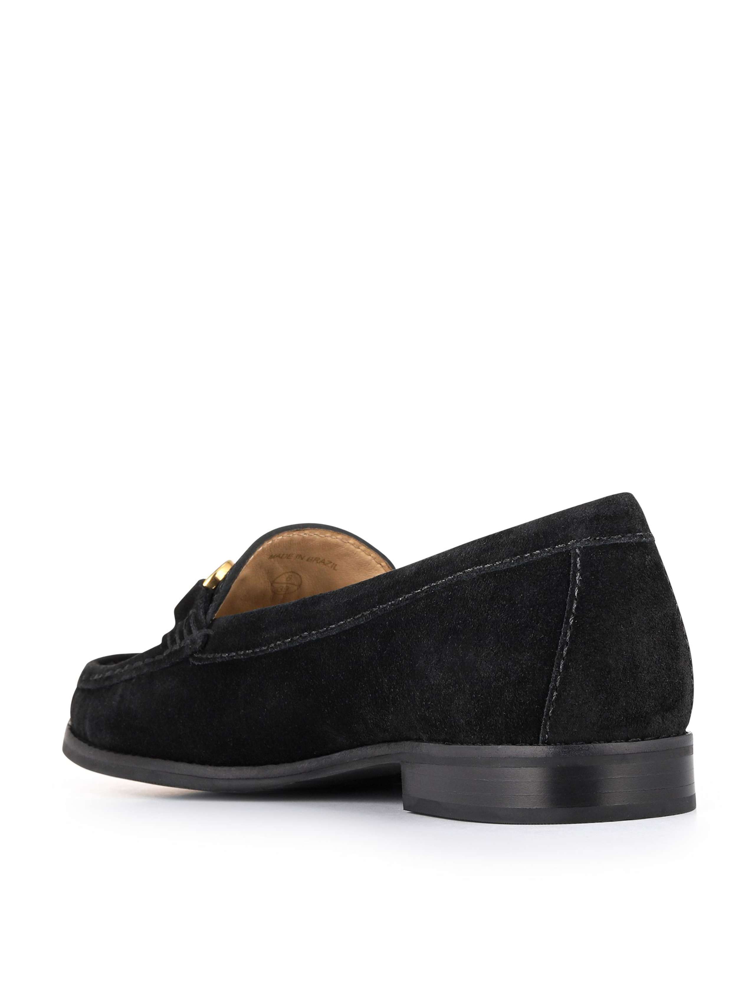 Suede Buckle Loafers 5 of 6
