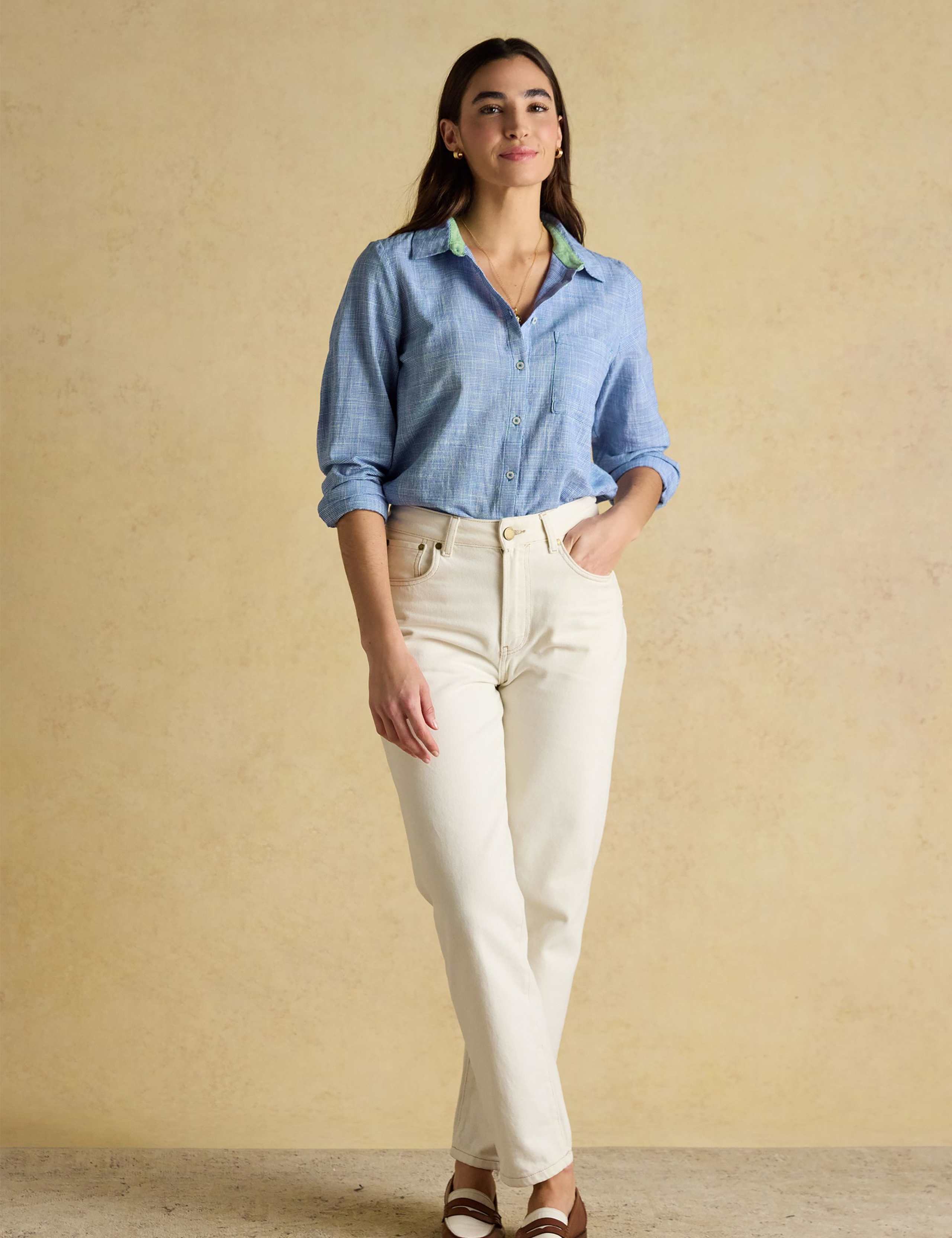 Pure Cotton Textured Gingham Shirt 3 of 8