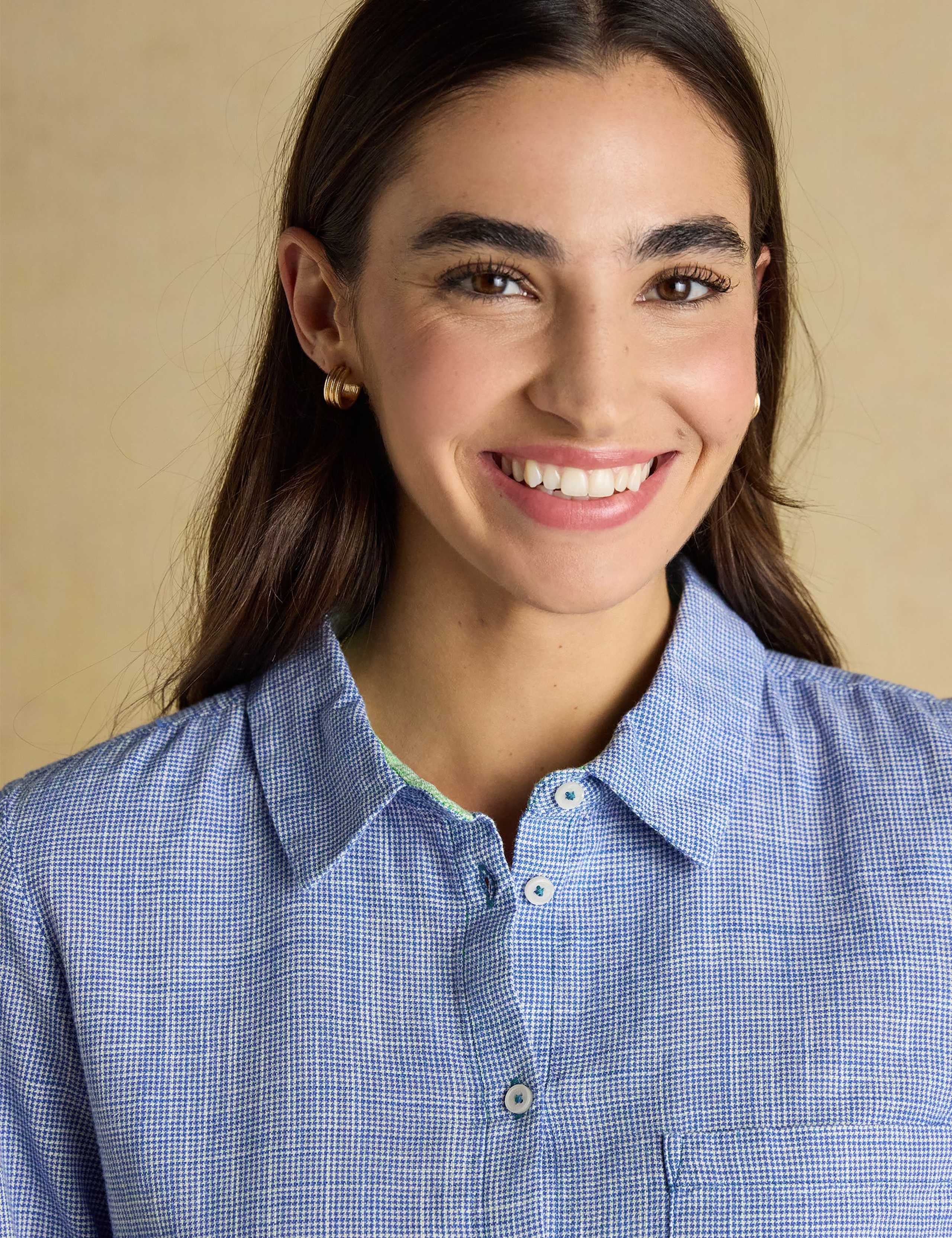 Pure Cotton Textured Gingham Shirt 8 of 8