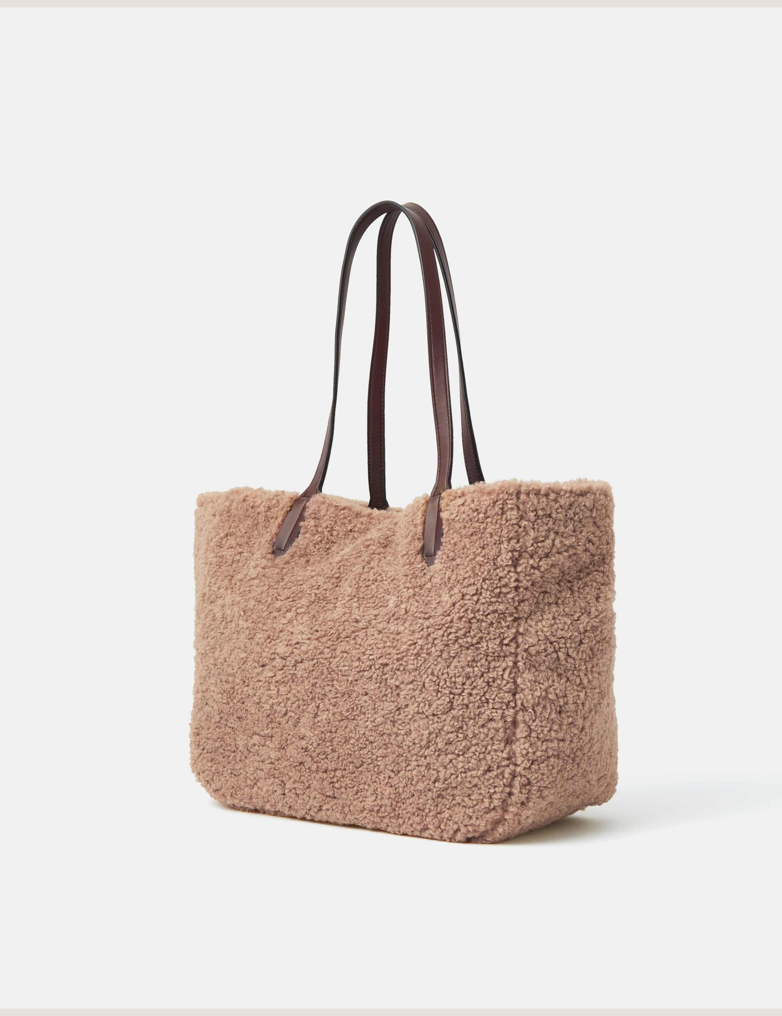 Faux Shearling Reversible Shoulder Bag 4 of 6
