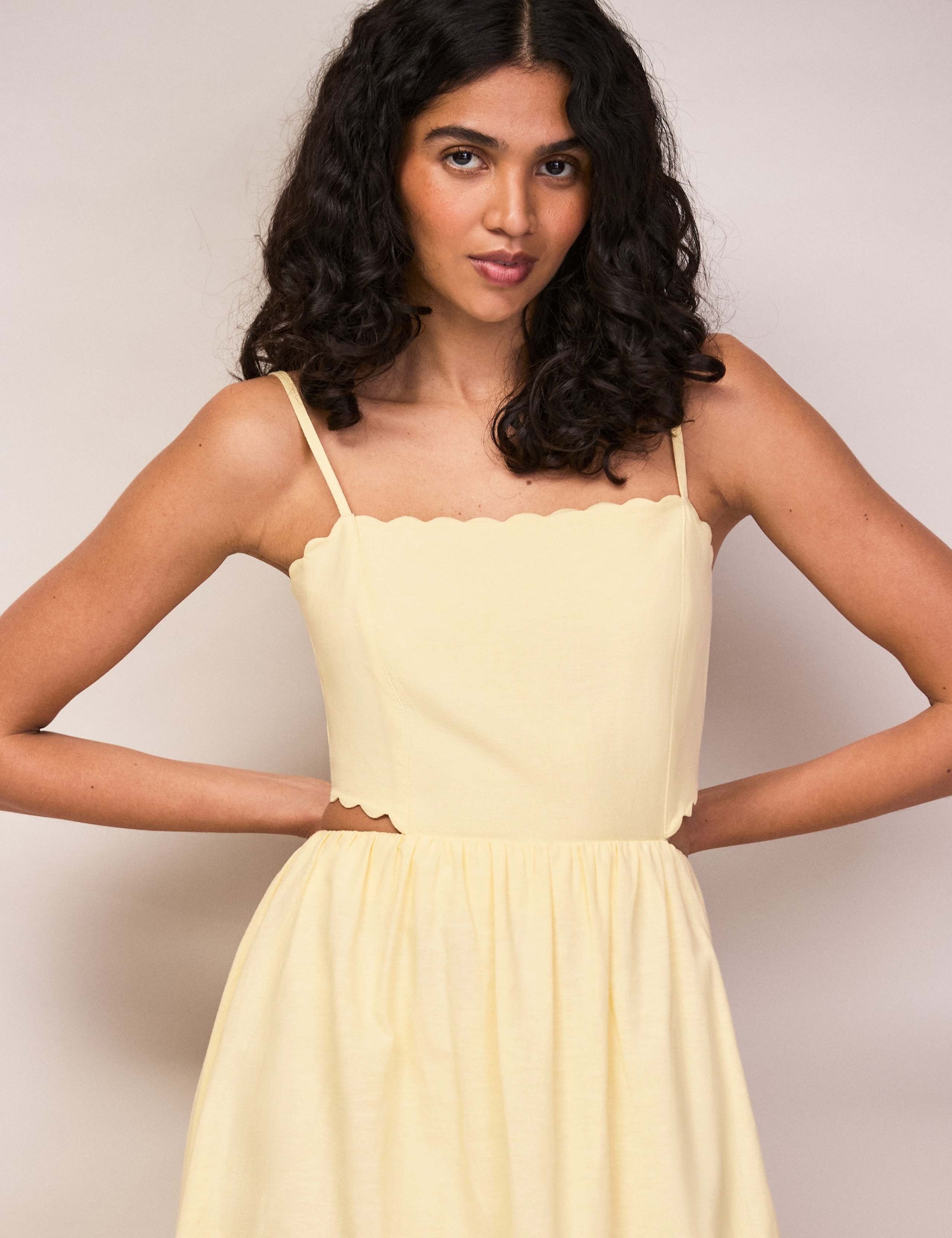 Strappy Cut Out Detail Midaxi Waisted Dress 4 of 8