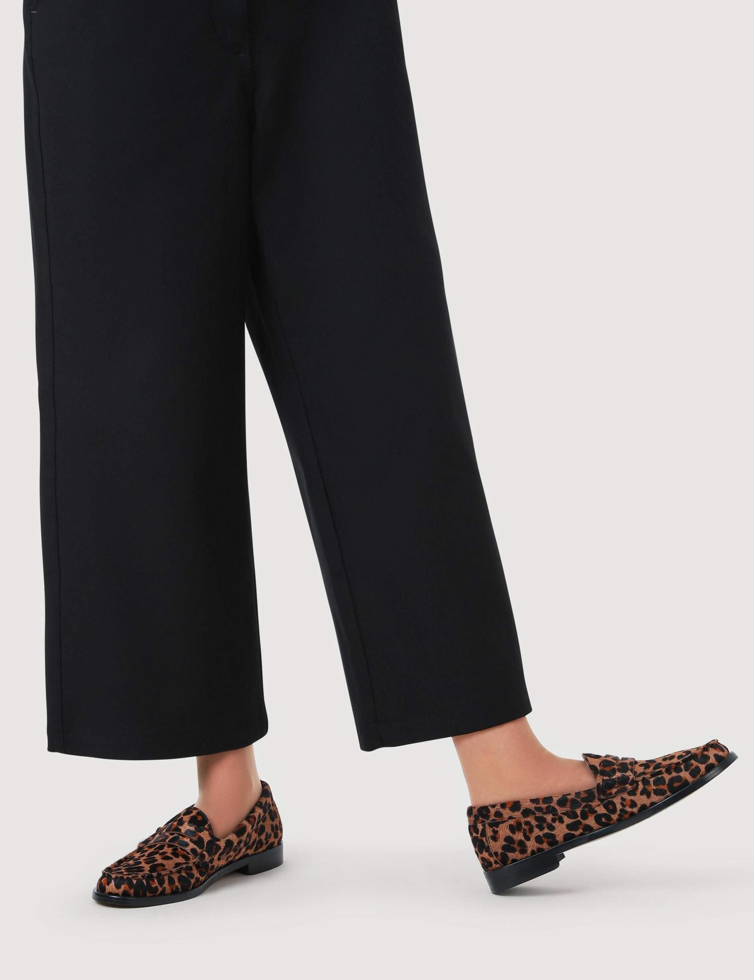 Suede Leopard Print Loafers 6 of 6