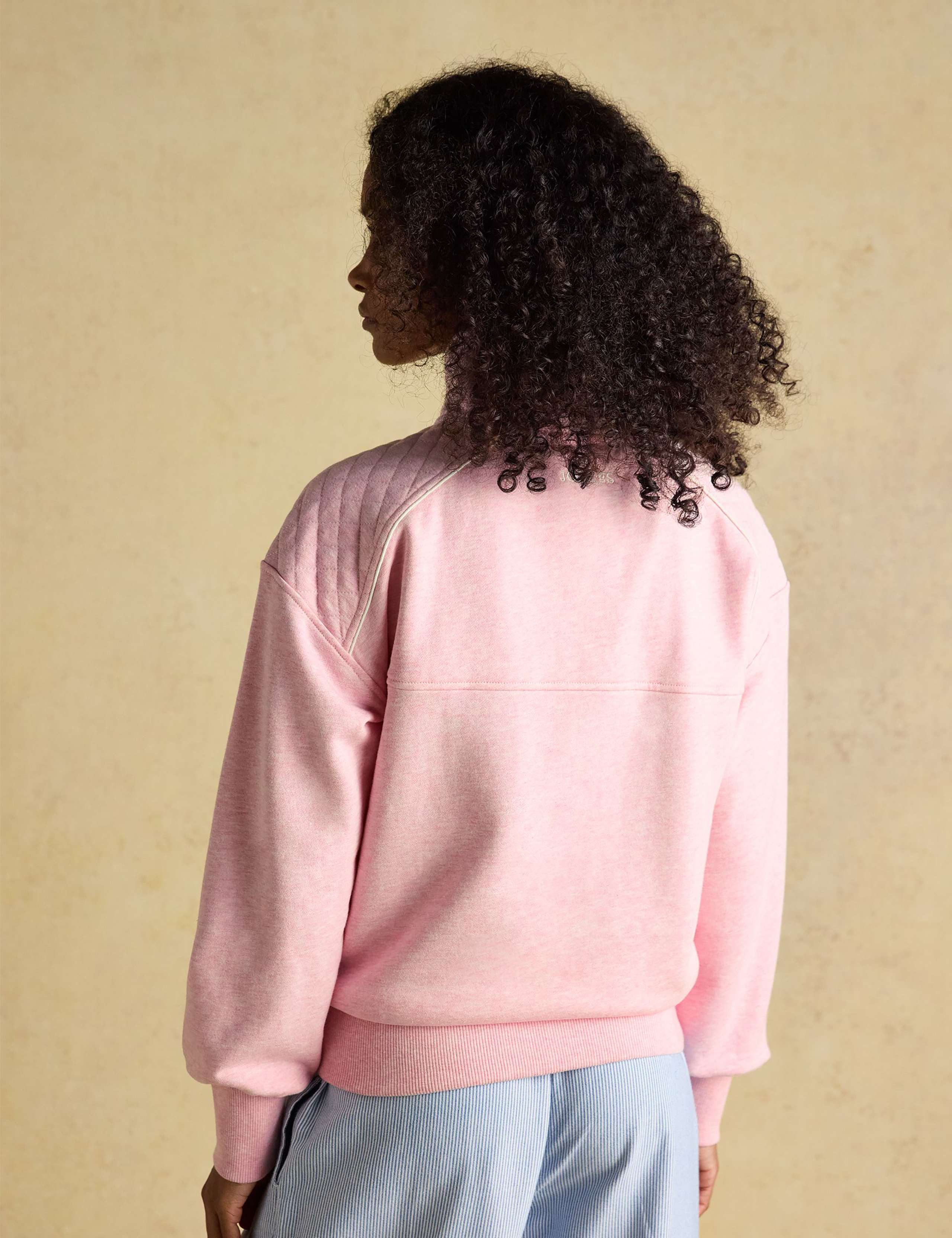 Pure Cotton Funnel Neck Half Zip Sweatshirt 3 of 7