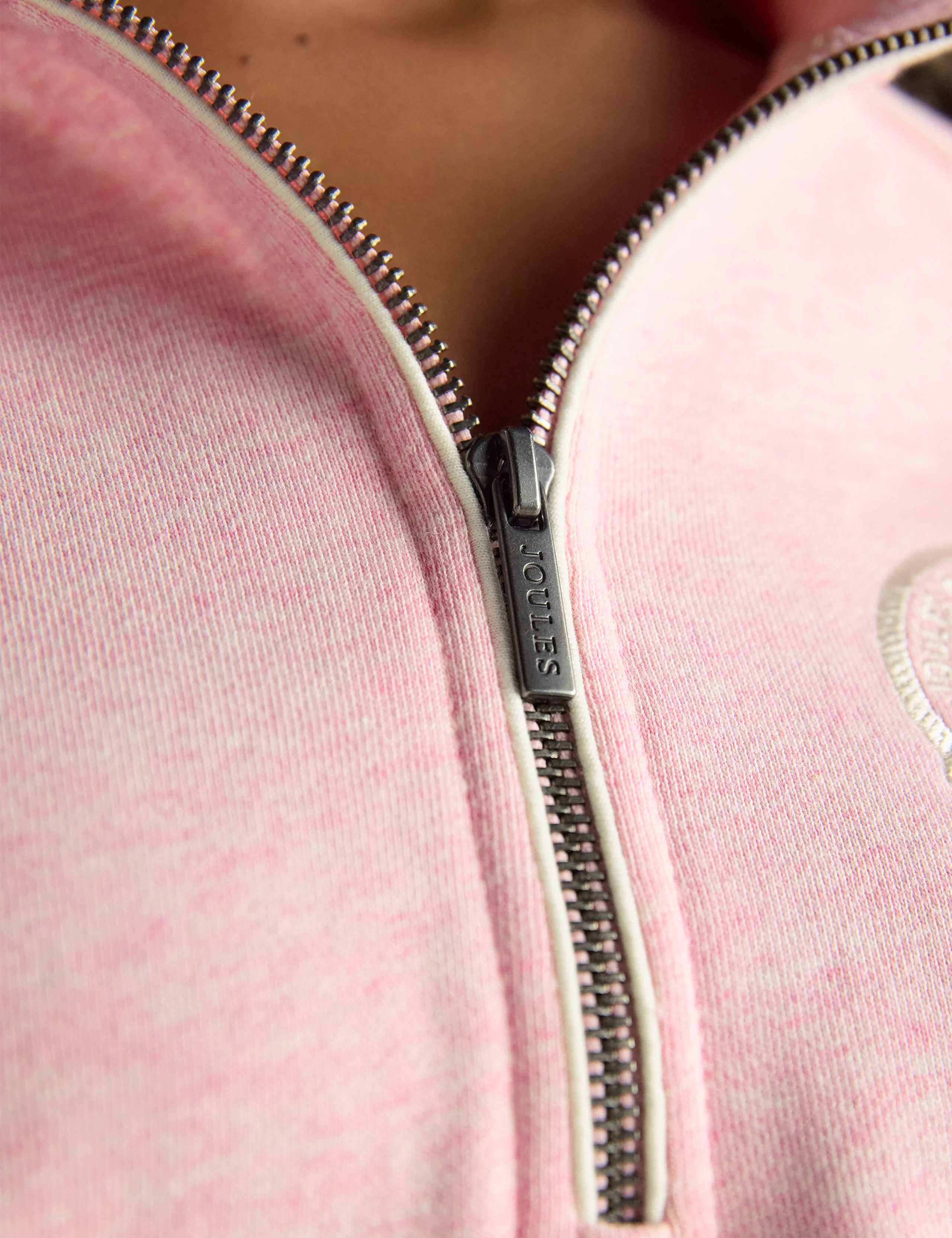 Pure Cotton Funnel Neck Half Zip Sweatshirt 6 of 7