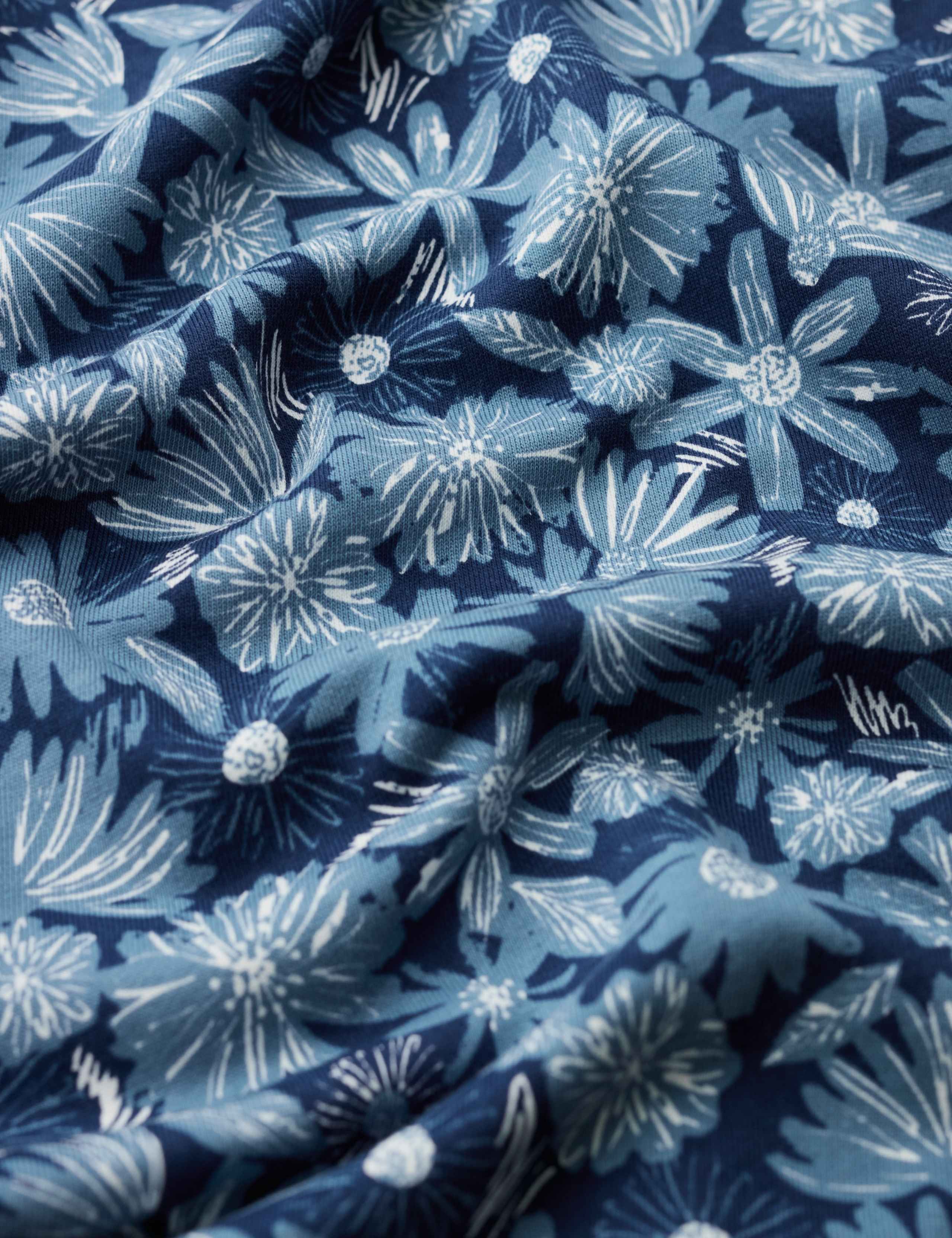 Pure Cotton Floral Relaxed Sweatshirt 4 of 5