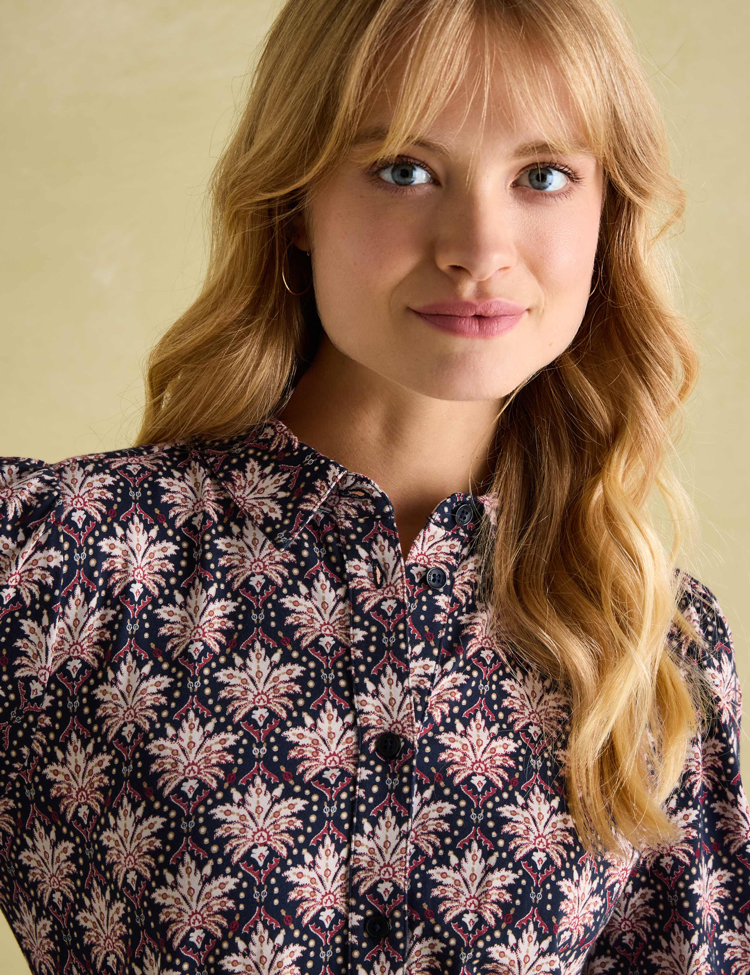 Jersey Printed Midi Waisted Dress 6 of 6
