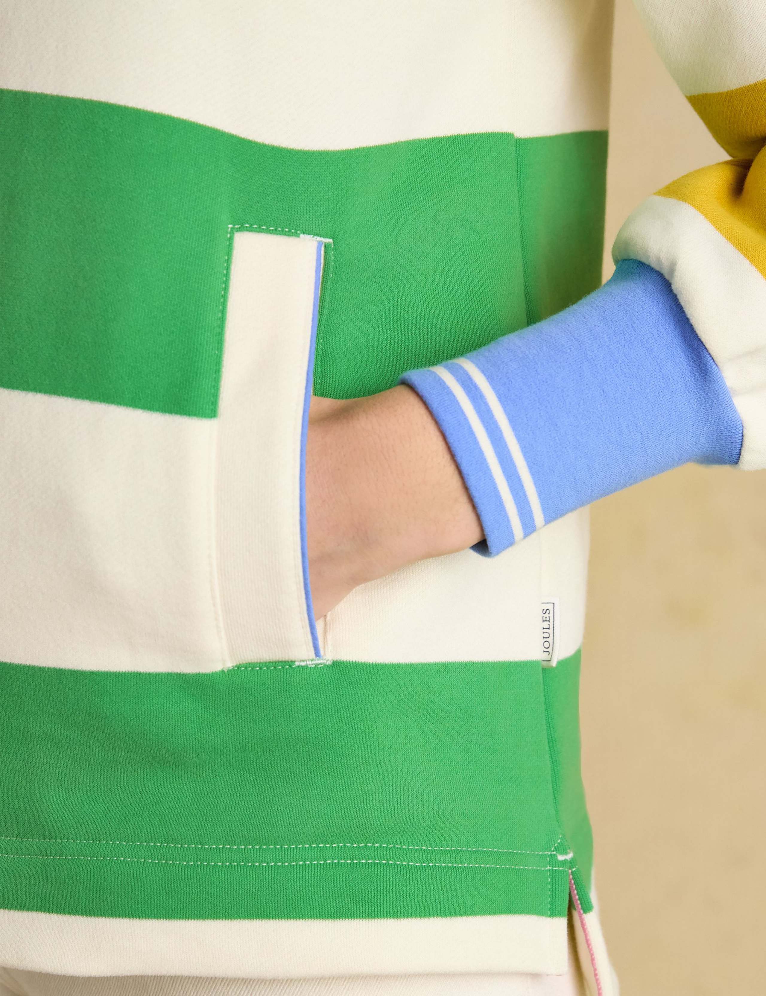 Pure Cotton Colour Block Sweatshirt 3 of 9