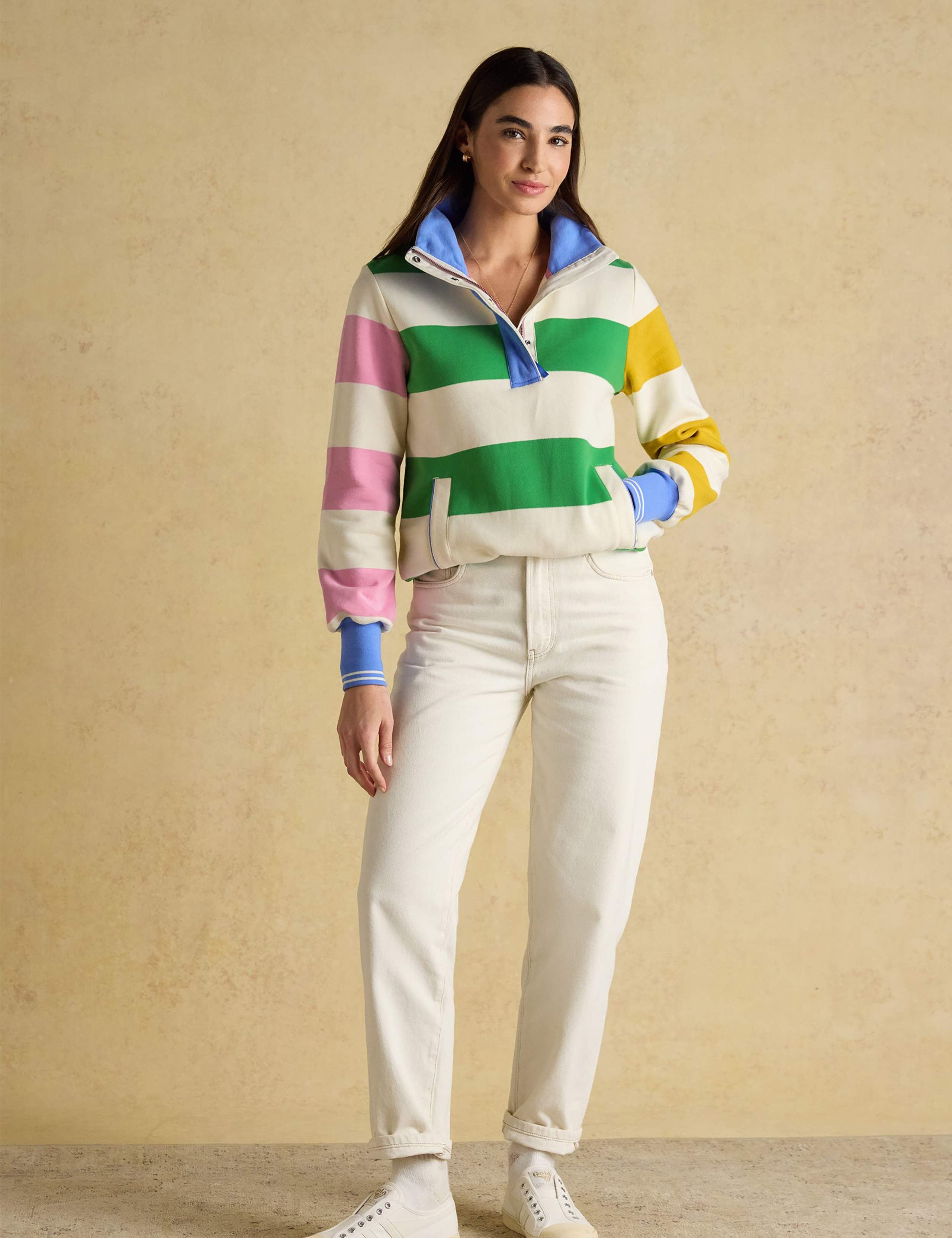 Pure Cotton Colour Block Sweatshirt 5 of 9