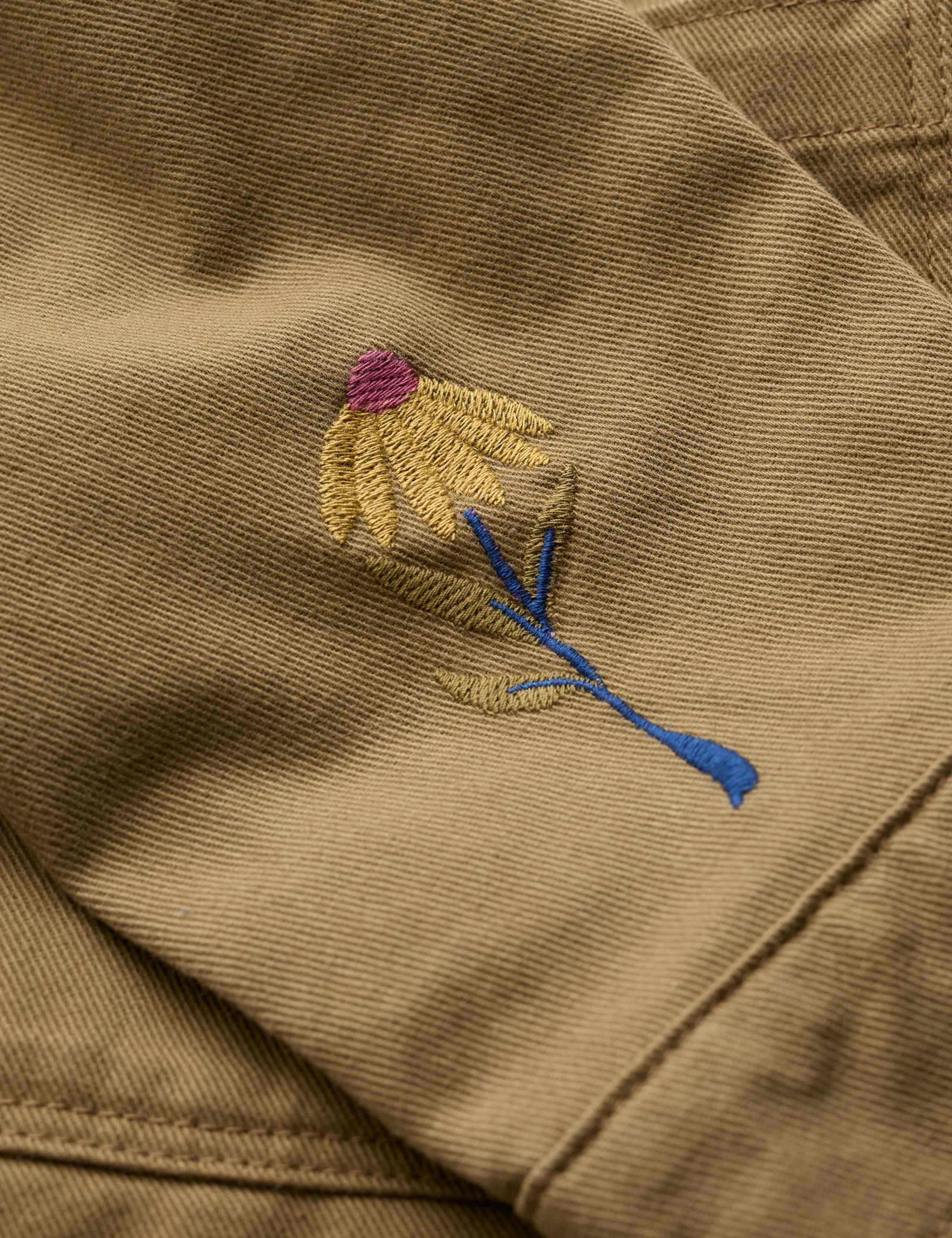Pure Cotton Embroidered Utility Jacket 5 of 6