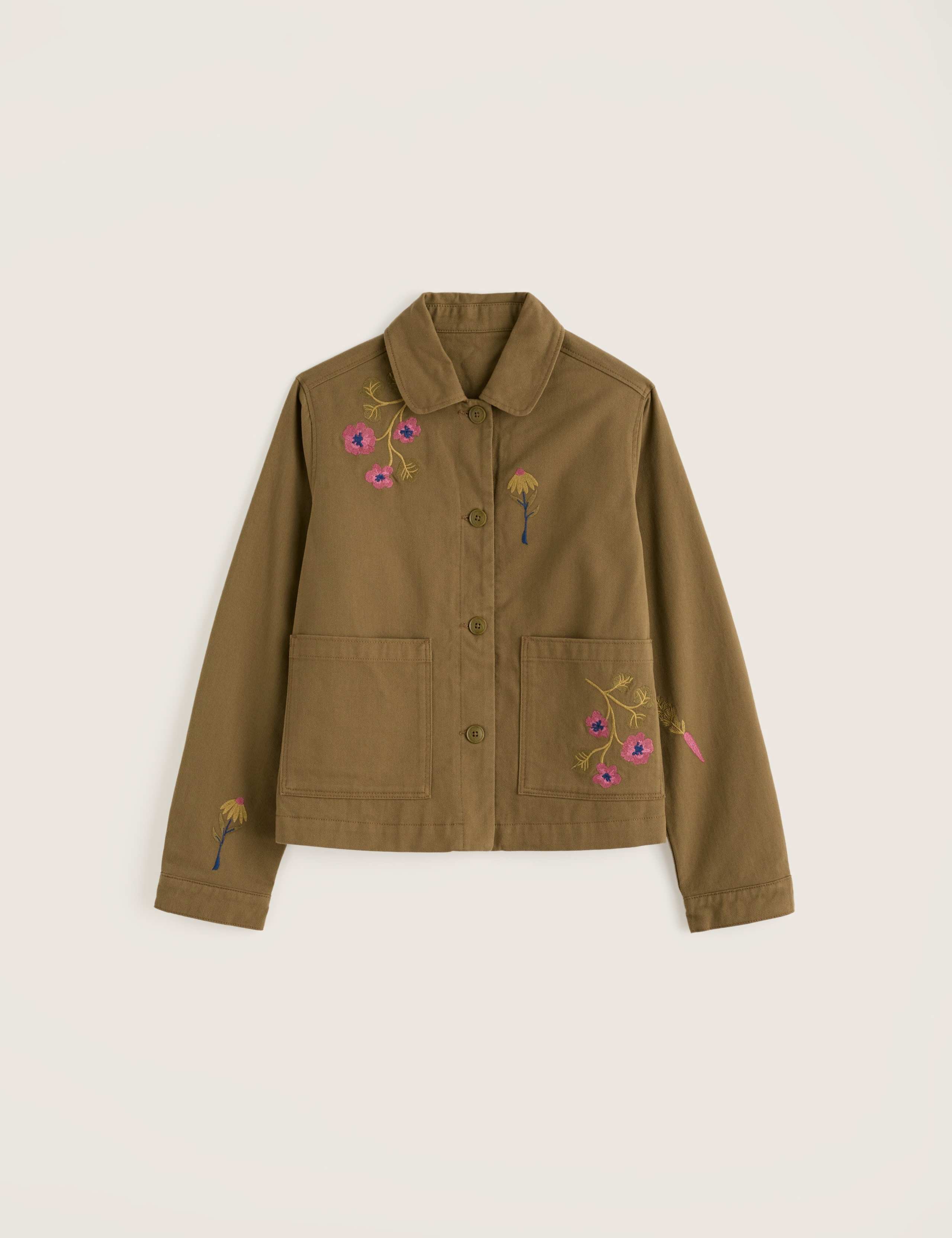 Pure Cotton Embroidered Utility Jacket 2 of 6
