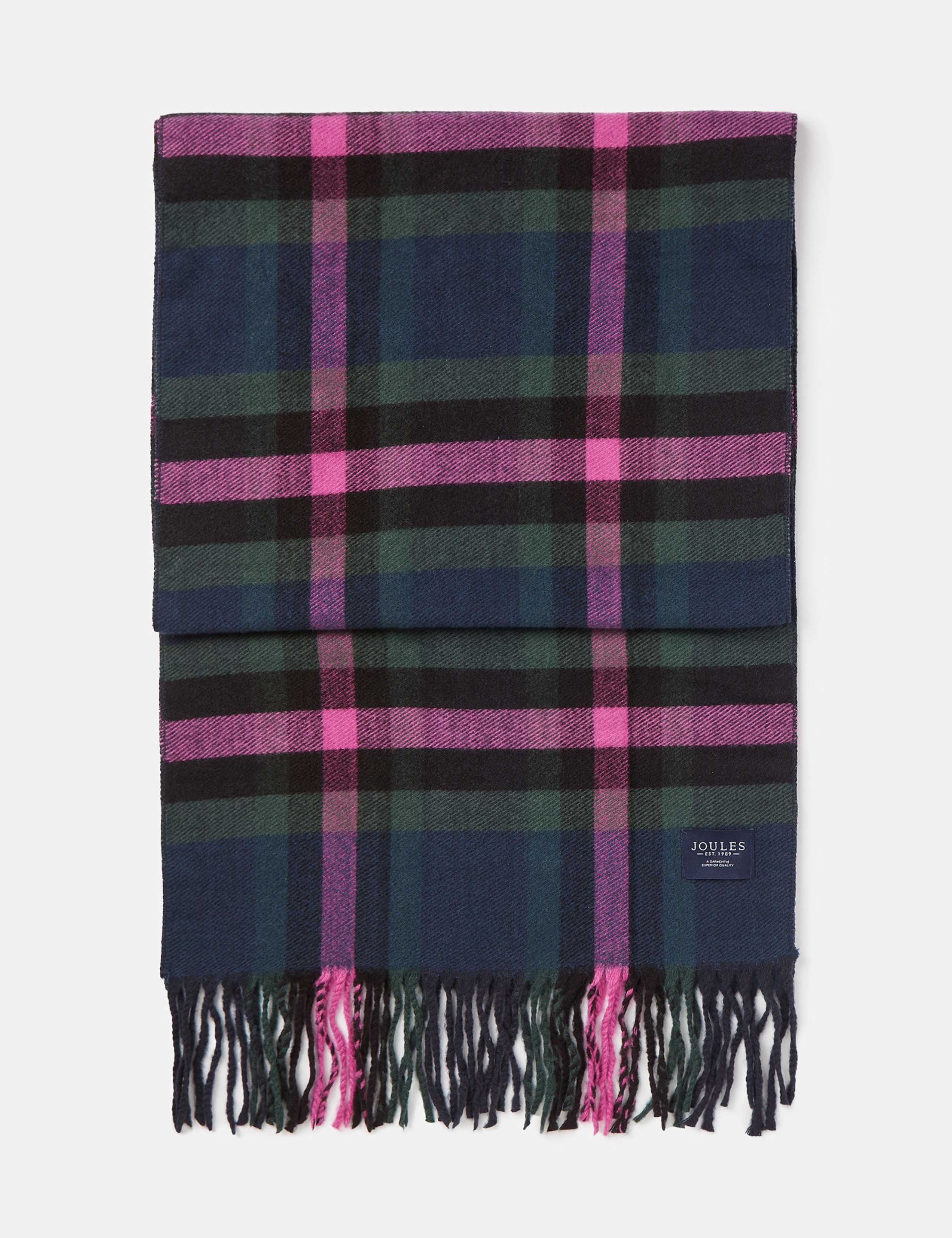 Checked Tassel Scarf 4 of 5