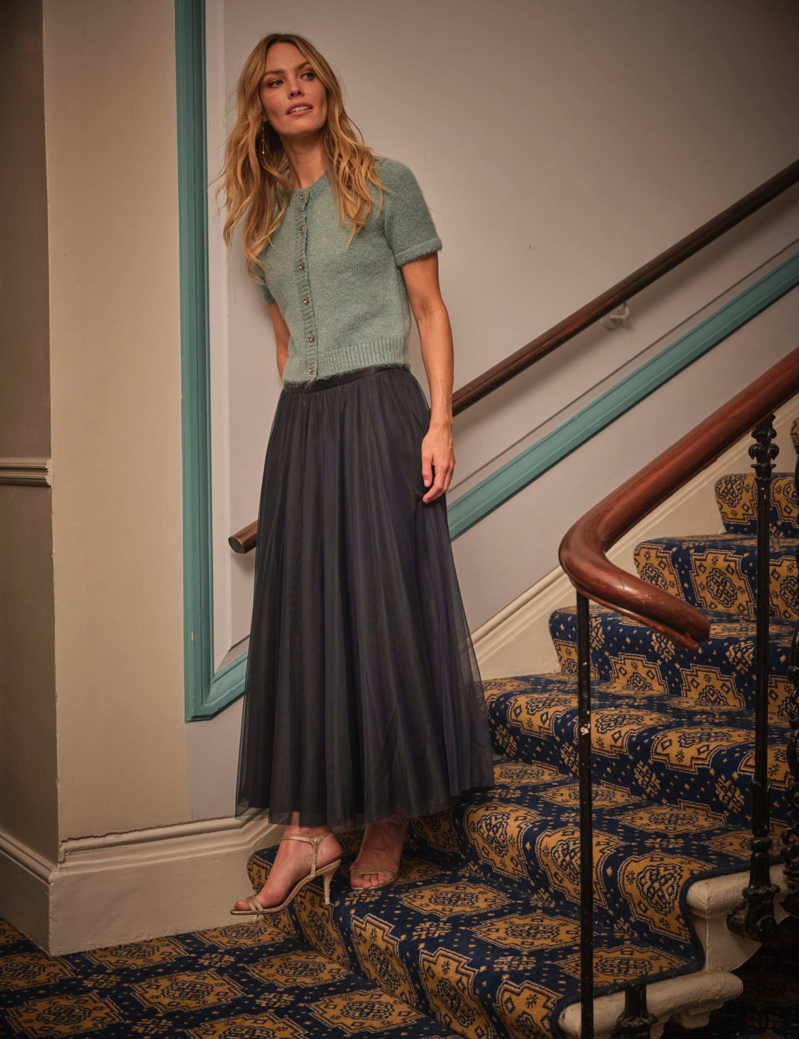 Pleated Midi Skirt 3 of 3