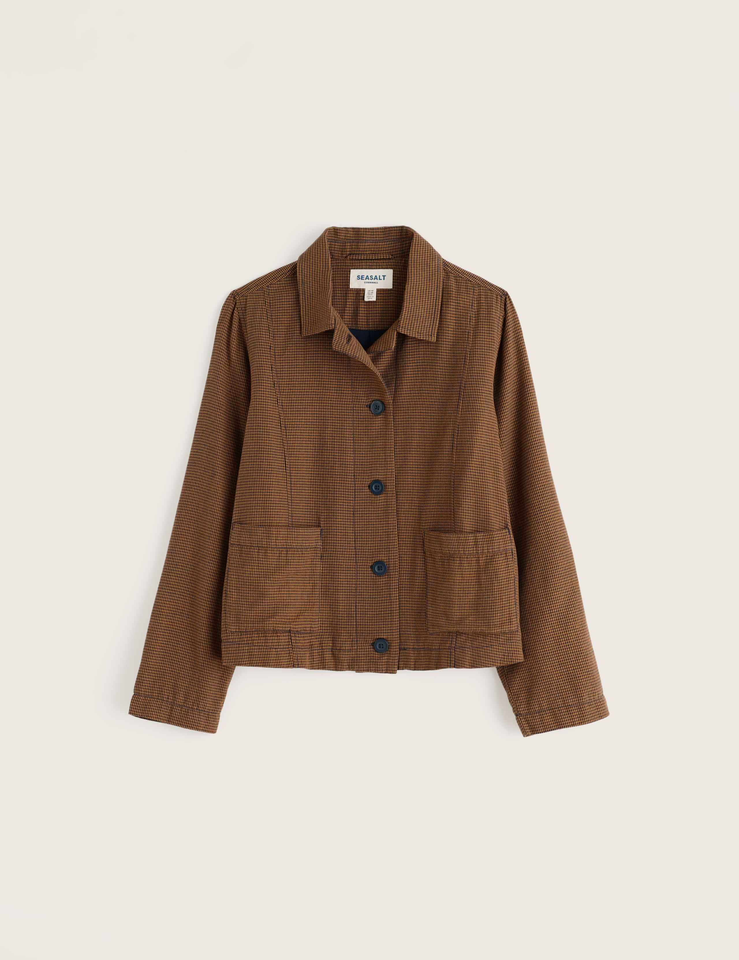 Pure Cotton Checked Utility Jacket 2 of 5