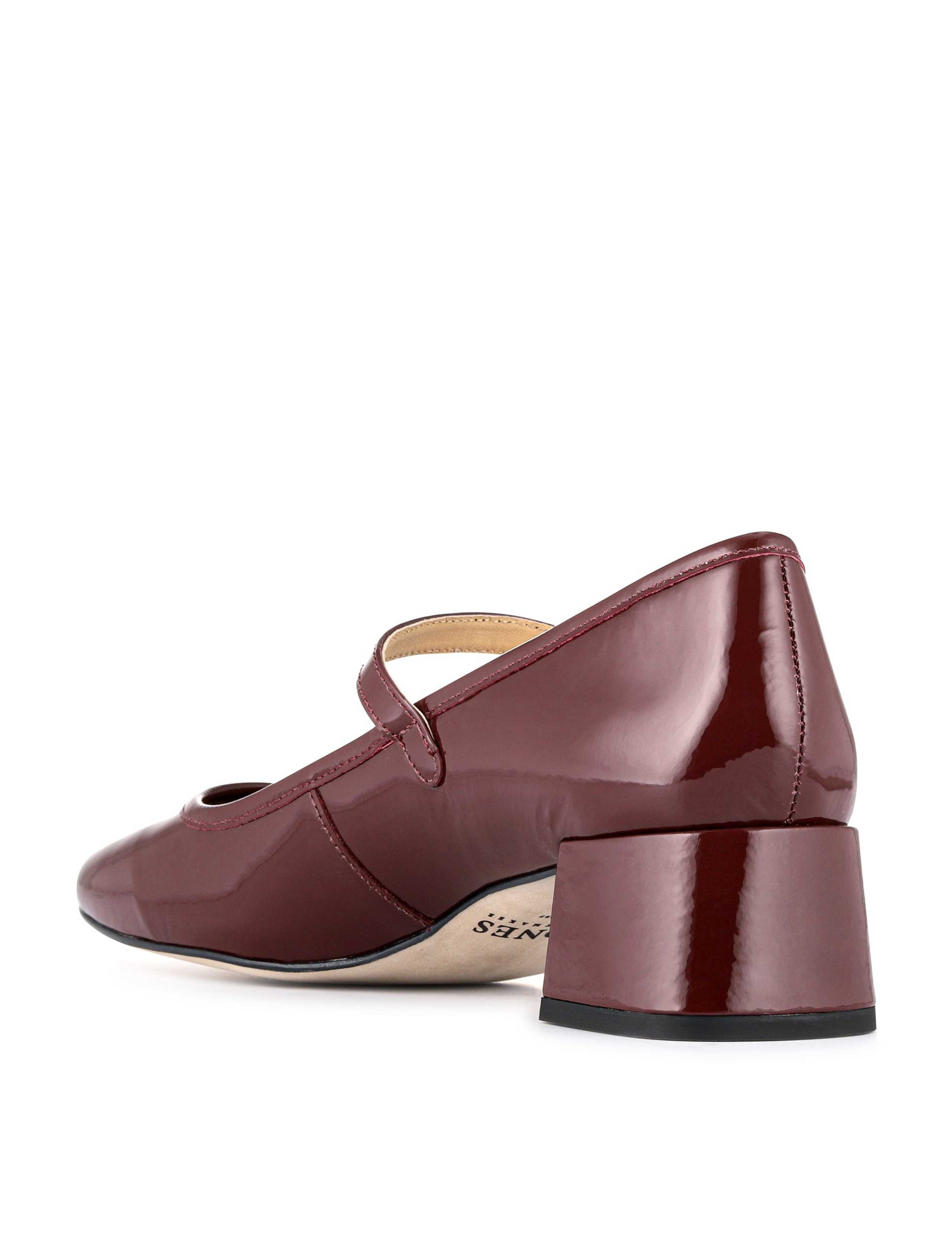 Leather Patent Block Heel Mary Jane Shoes 6 of 7