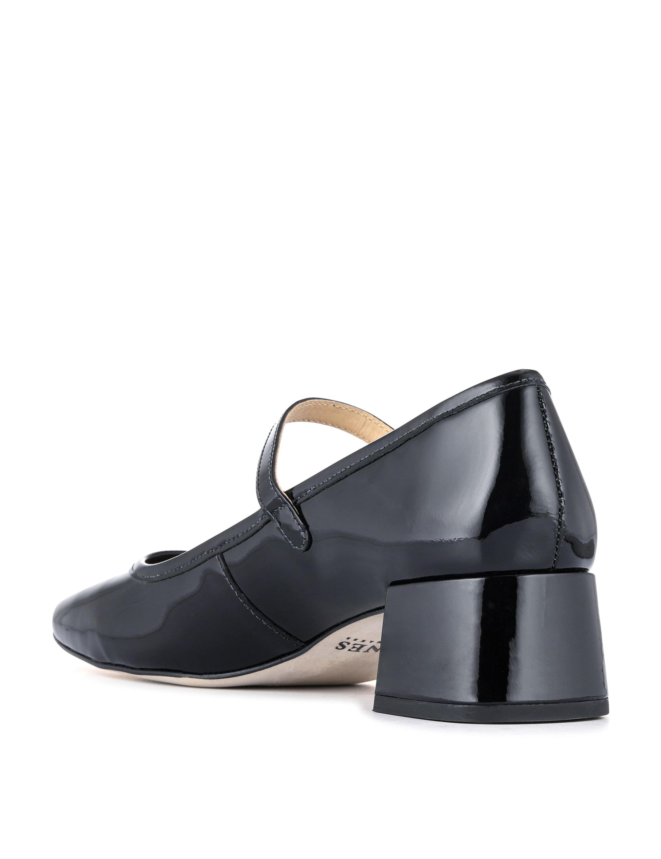 Leather Patent Block Heel Mary Jane Shoes 5 of 6