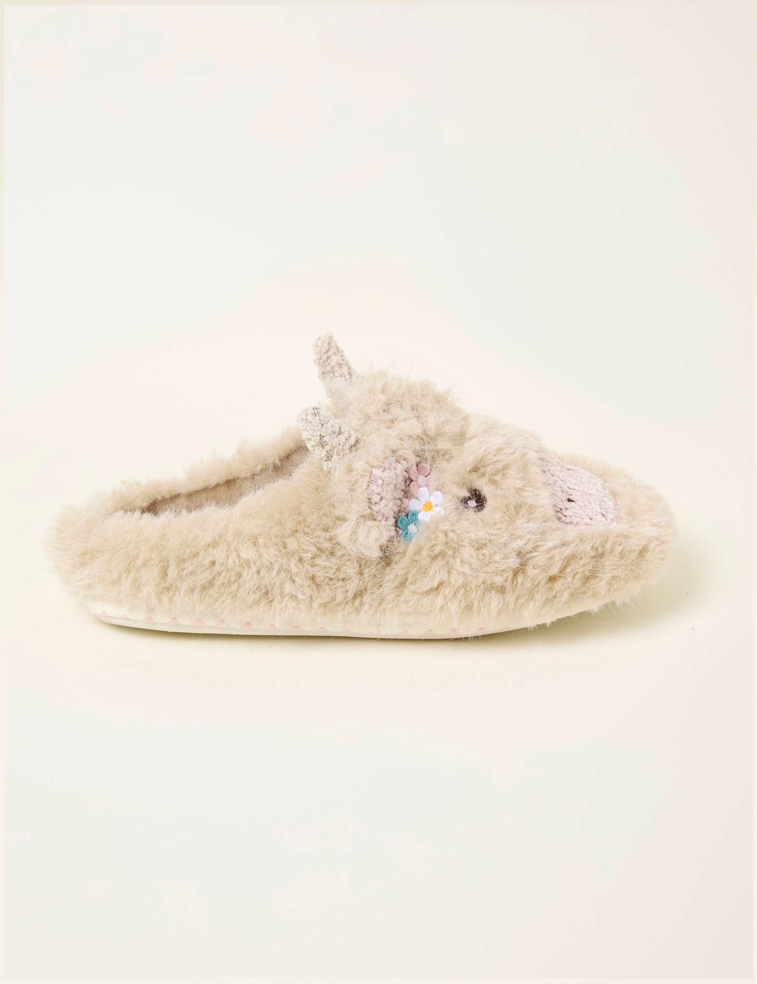 Highland Cow Mule Slippers 2 of 3