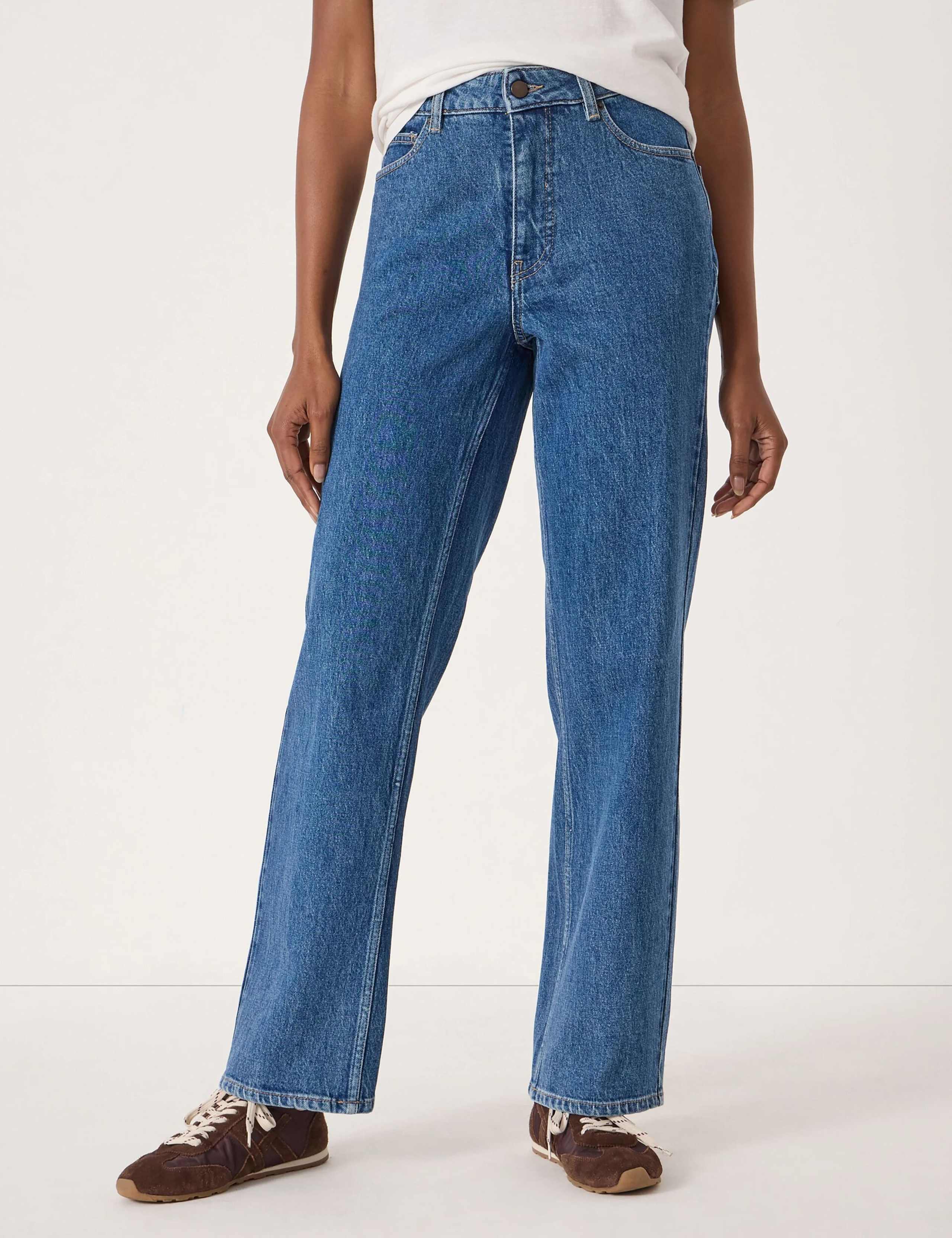 Mid Rise Straight Leg Jeans 3 of 6
