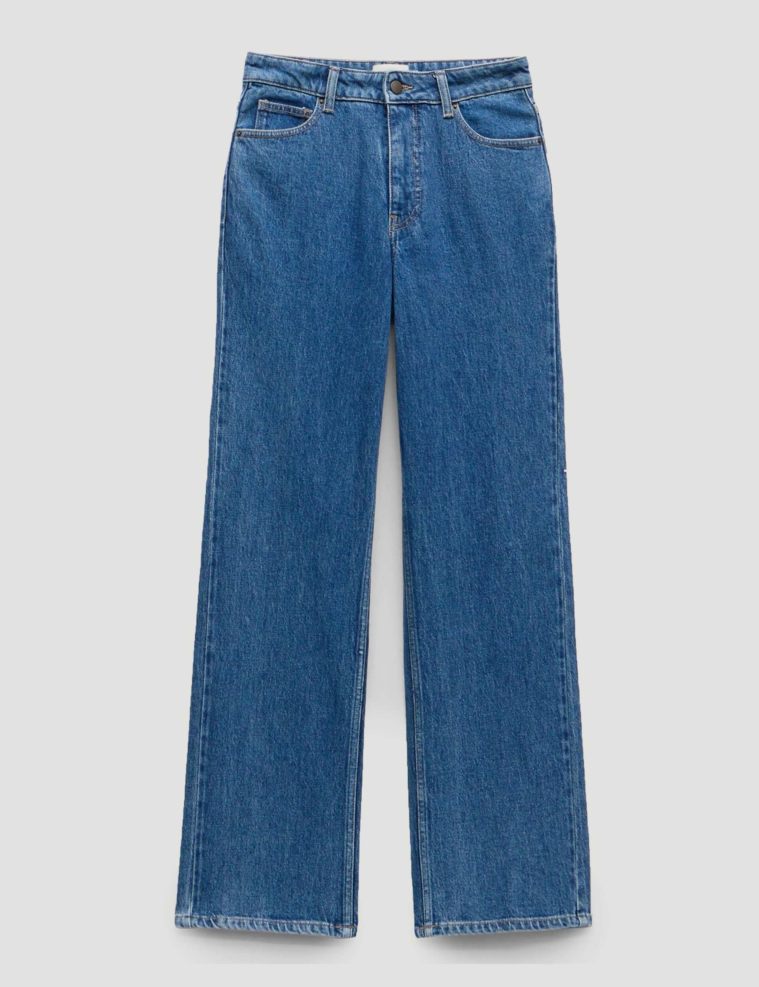 Mid Rise Straight Leg Jeans 2 of 6