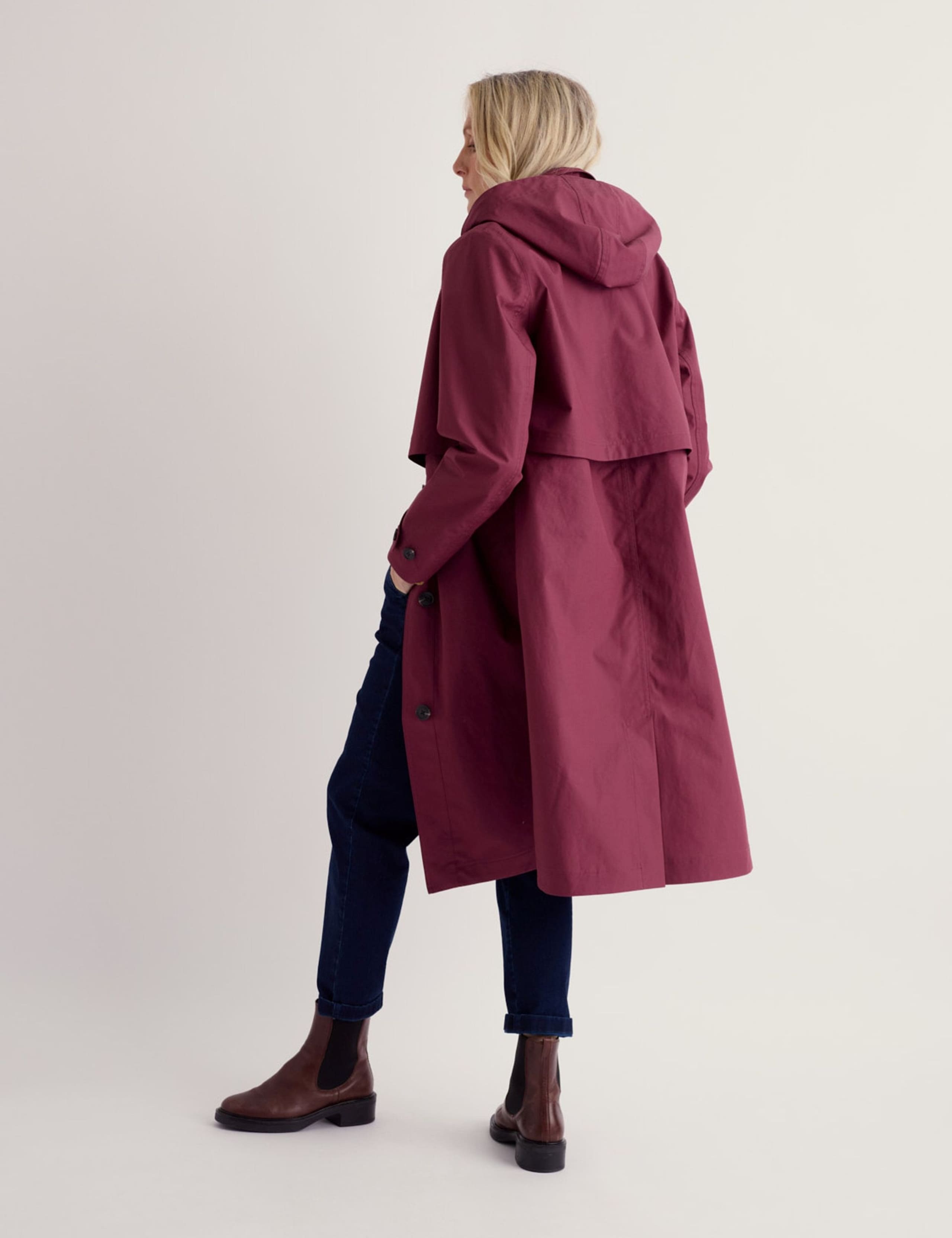 Pure Cotton Waterproof Relaxed Trench Coat 4 of 5