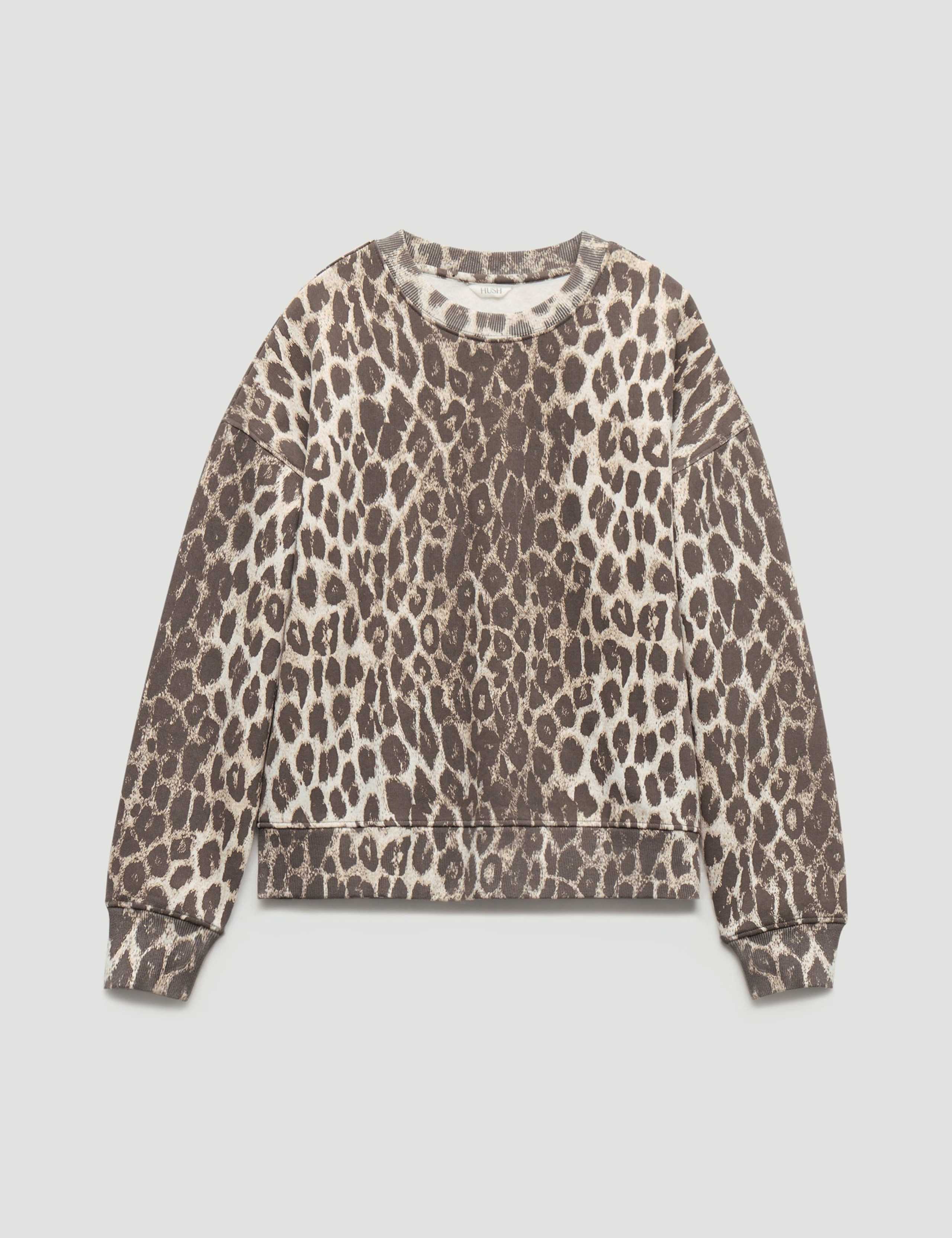Pure Cotton Leopard Print Sweatshirt 2 of 3