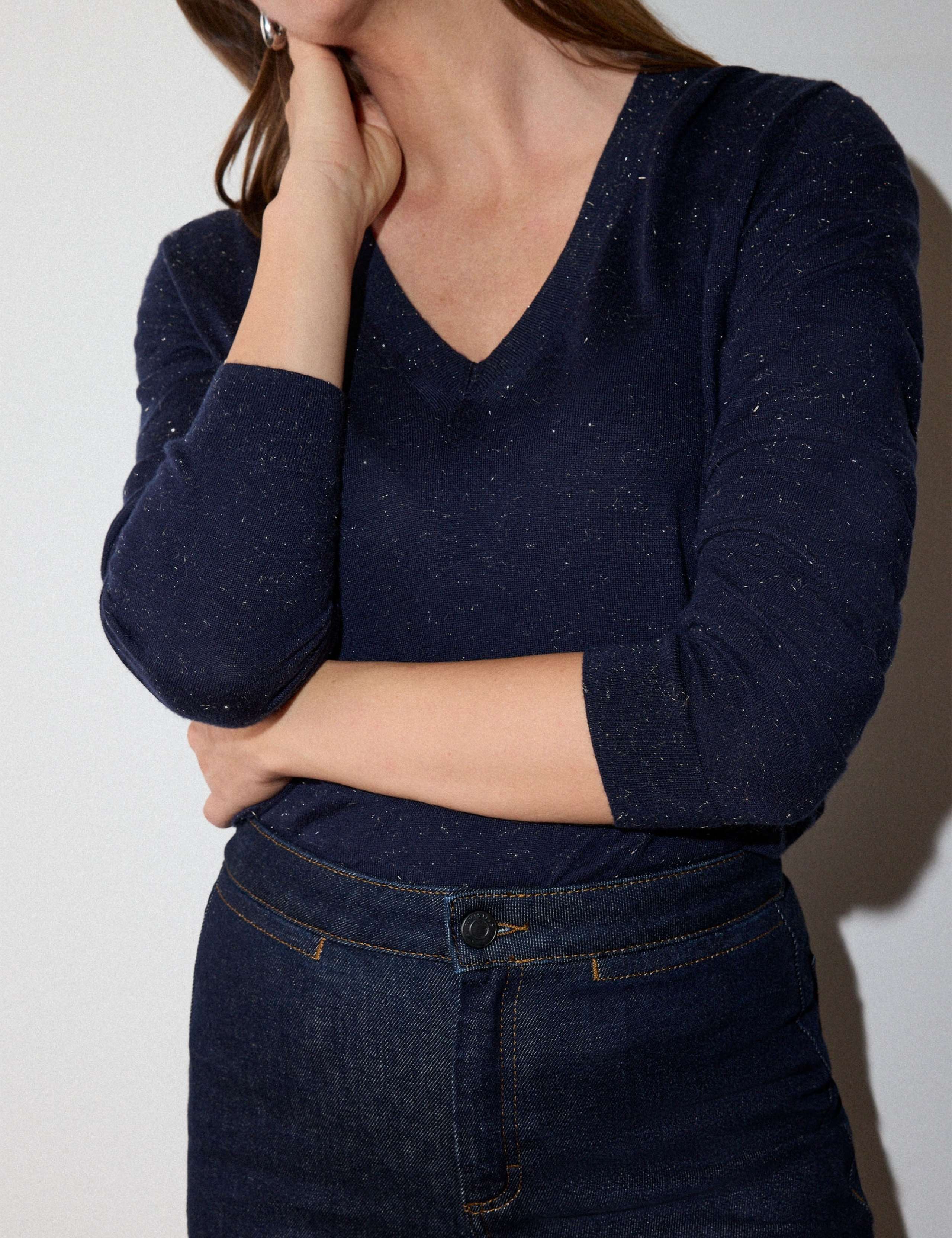 Sparkly V Neck Jumper 4 of 5