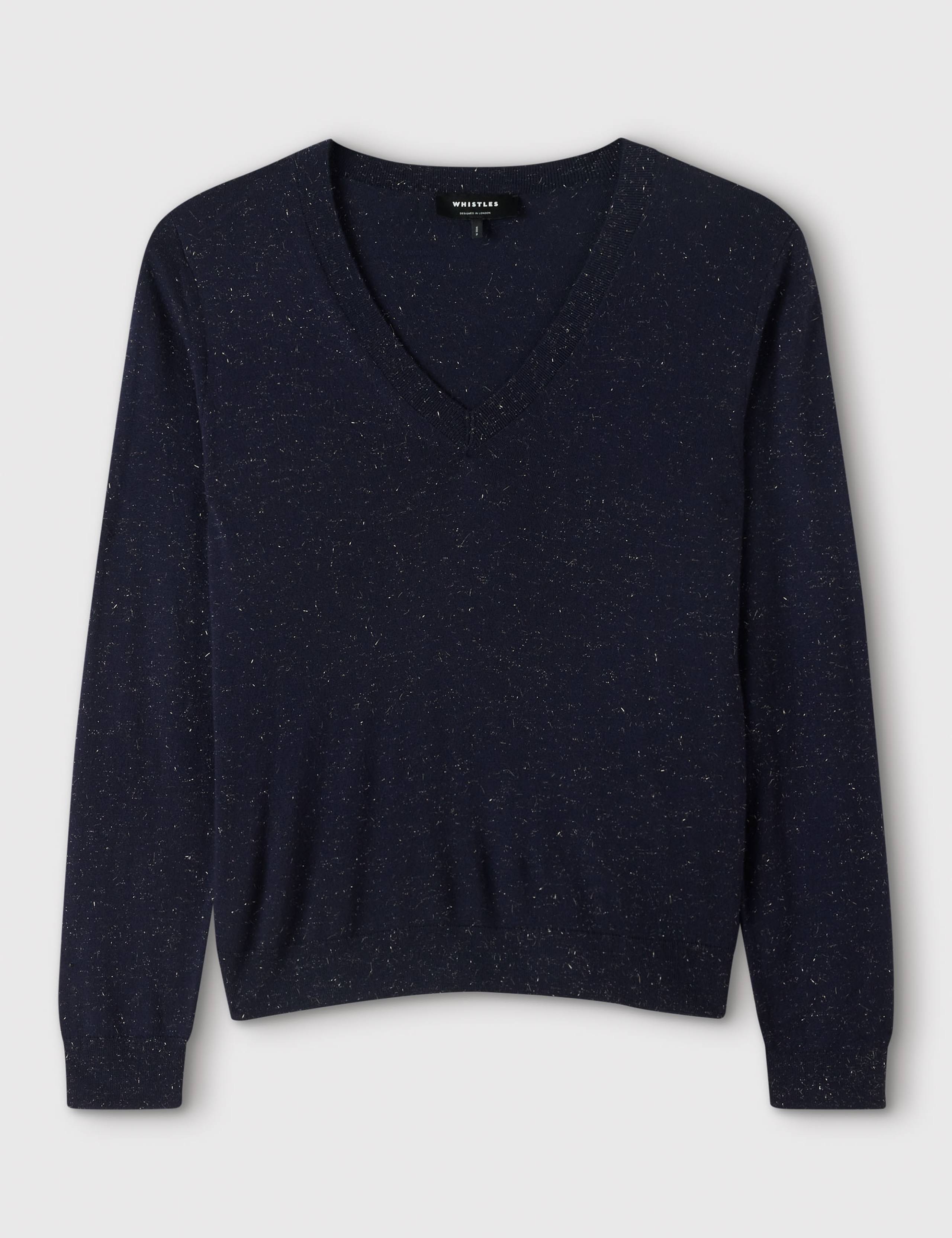 Sparkly V Neck Jumper 2 of 5