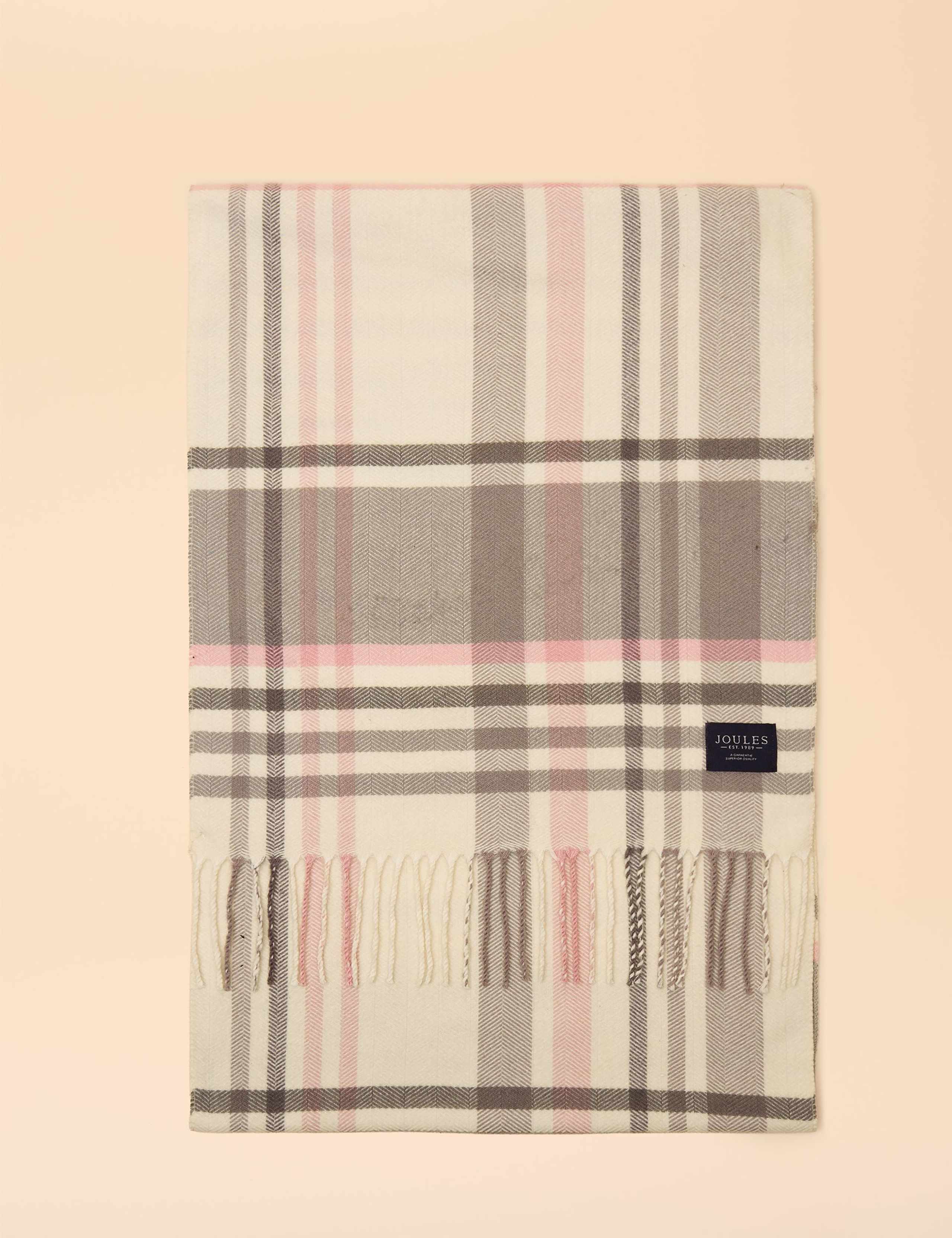 Checked Tassel Scarf 2 of 6