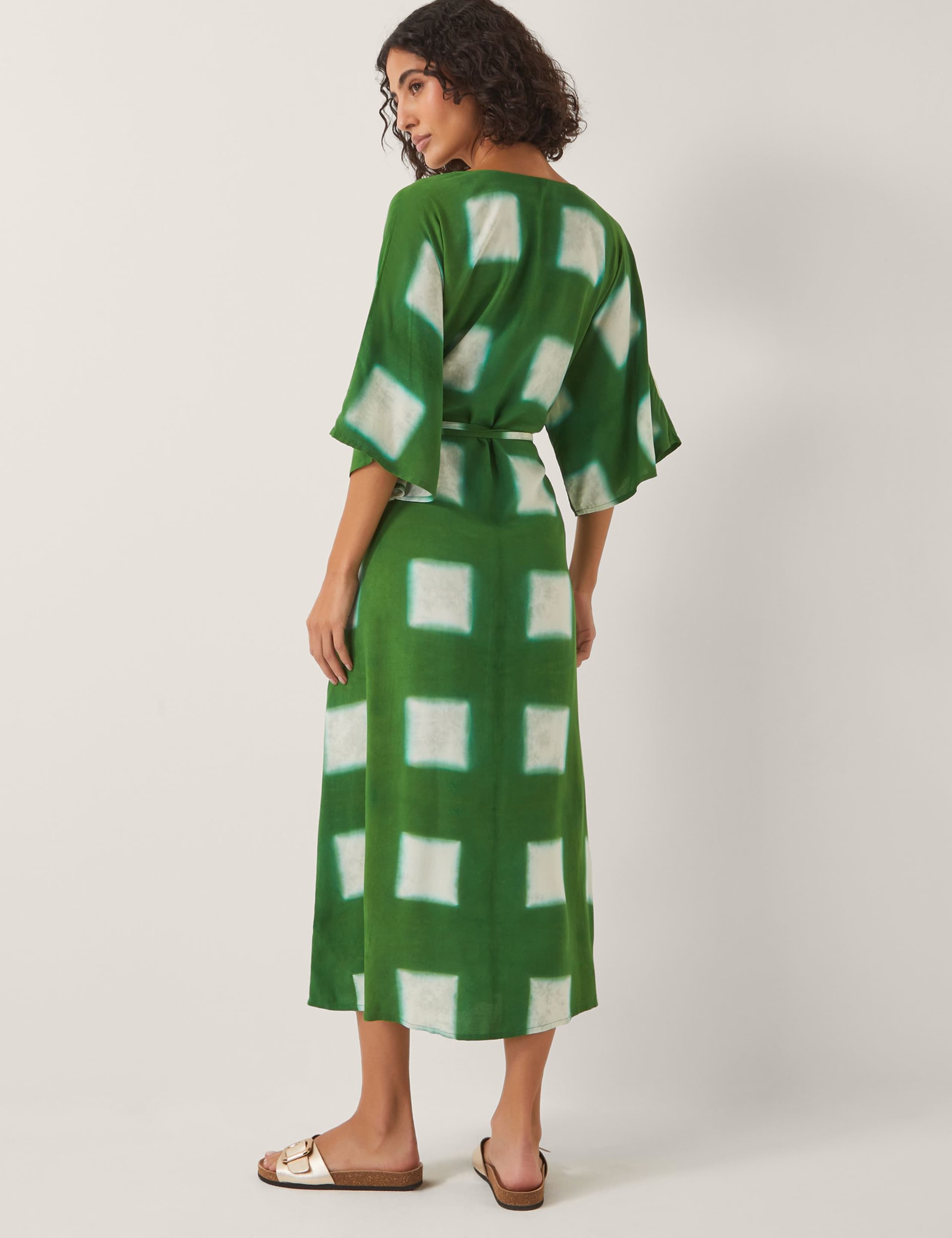 Printed V-Neck Maxi Kaftan 4 of 5