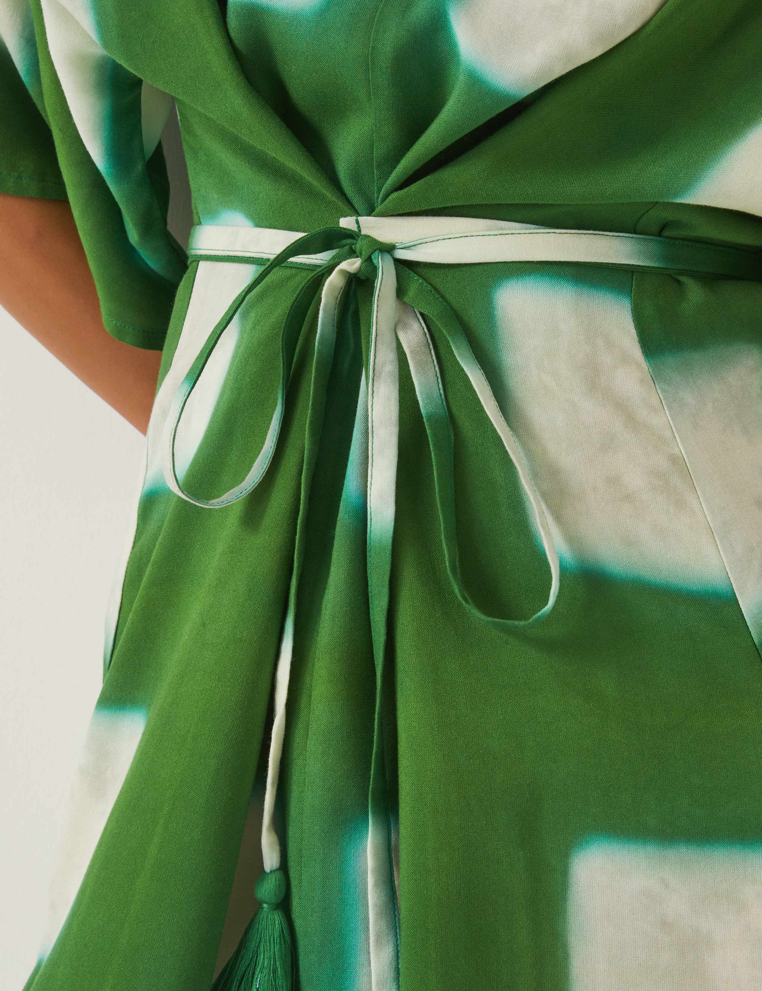 Printed V-Neck Maxi Kaftan 5 of 5