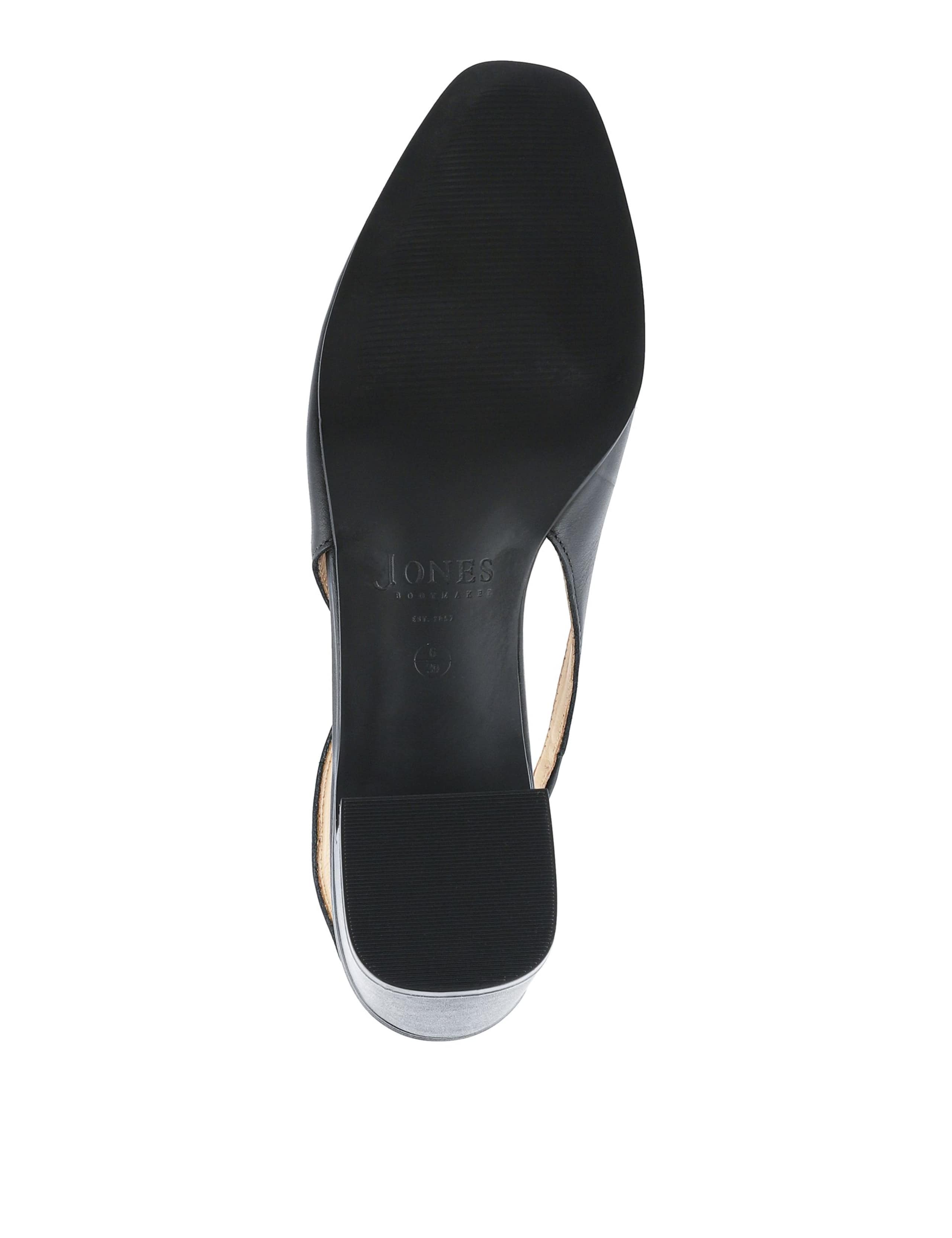 Leather Block Heel Slingback Shoes 3 of 4