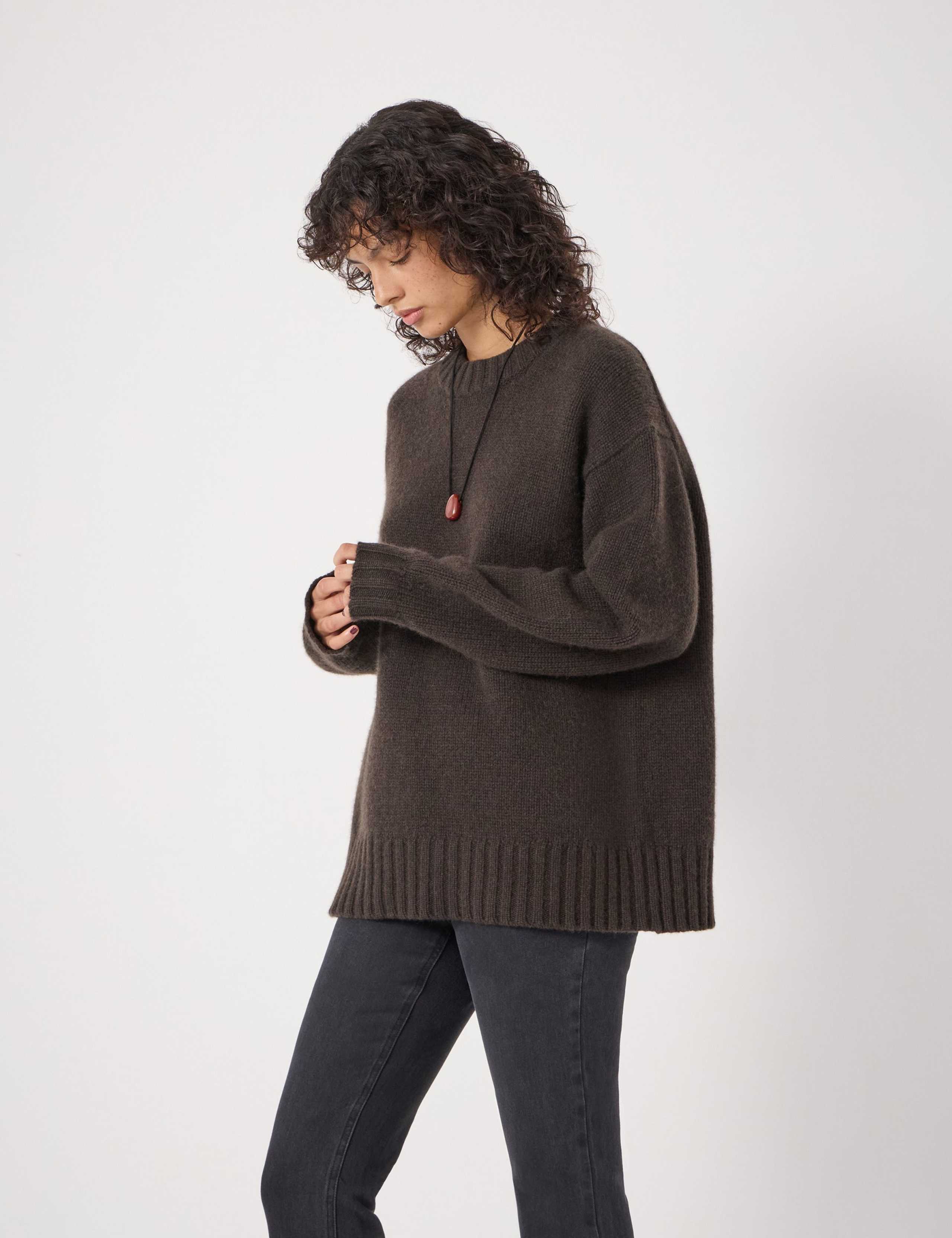 Cora Longline Chunky Cashmere Jumper 4 of 6