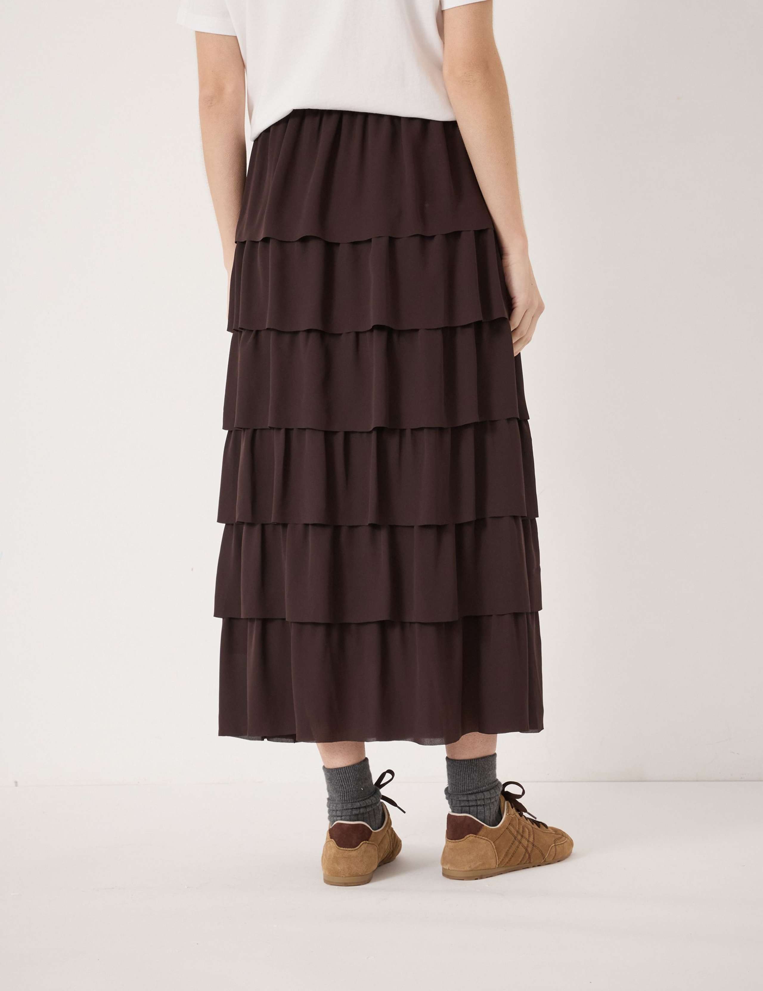Chiffon Midi Tiered Skirt 4 of 5