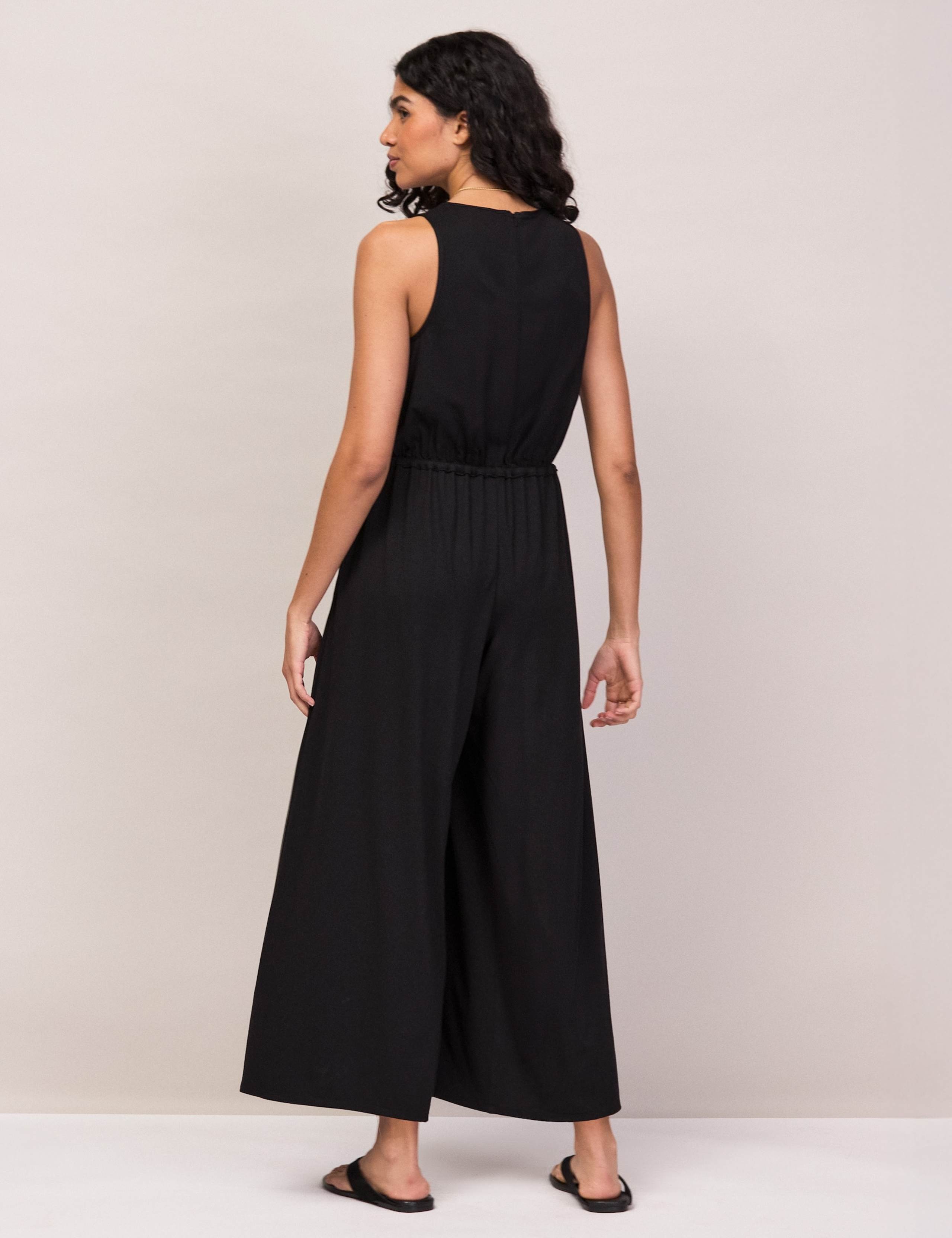 Jersey Drawstring Wide Leg Jumpsuit 6 of 6