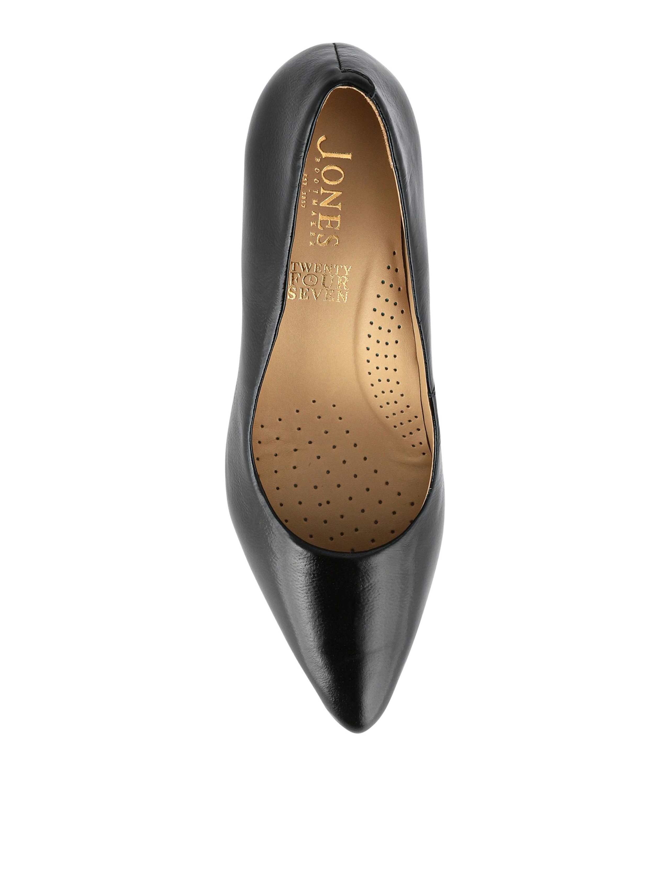 Leather Stiletto Heel Pointed Court Shoes 3 of 6