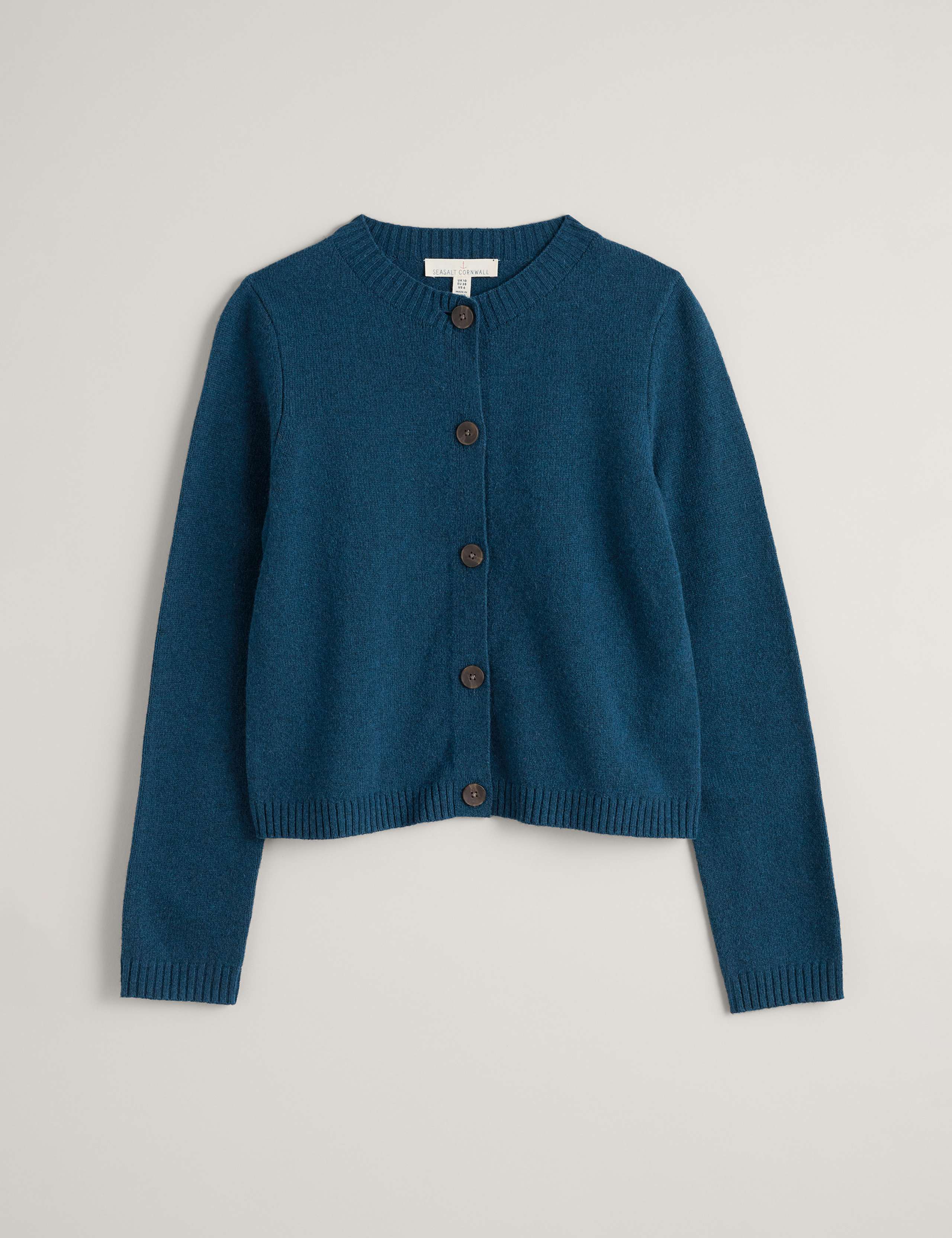 Merino Wool Rich Button Front Cardigan 2 of 3