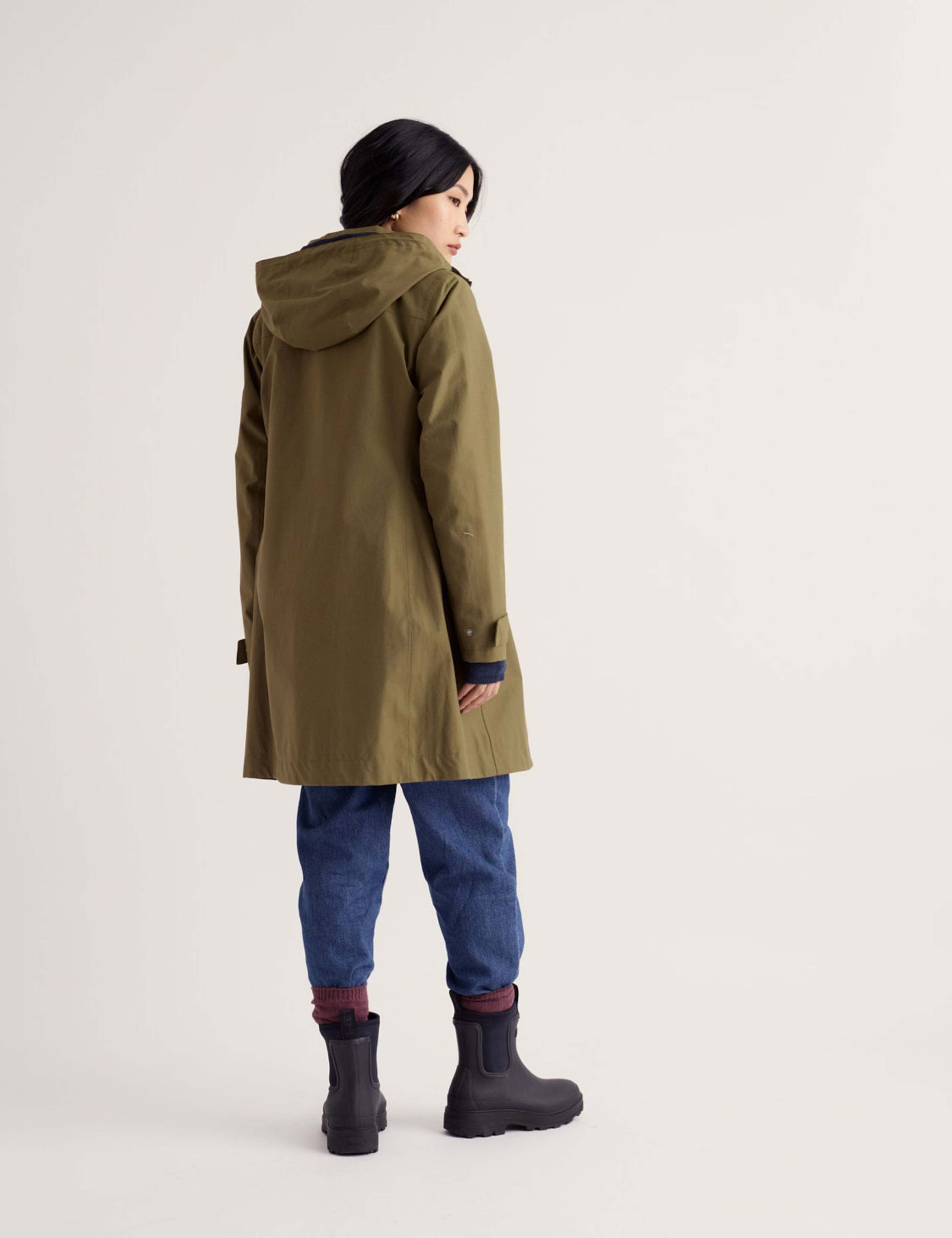 Waterproof Hooded Longline Rain Jacket 4 of 6