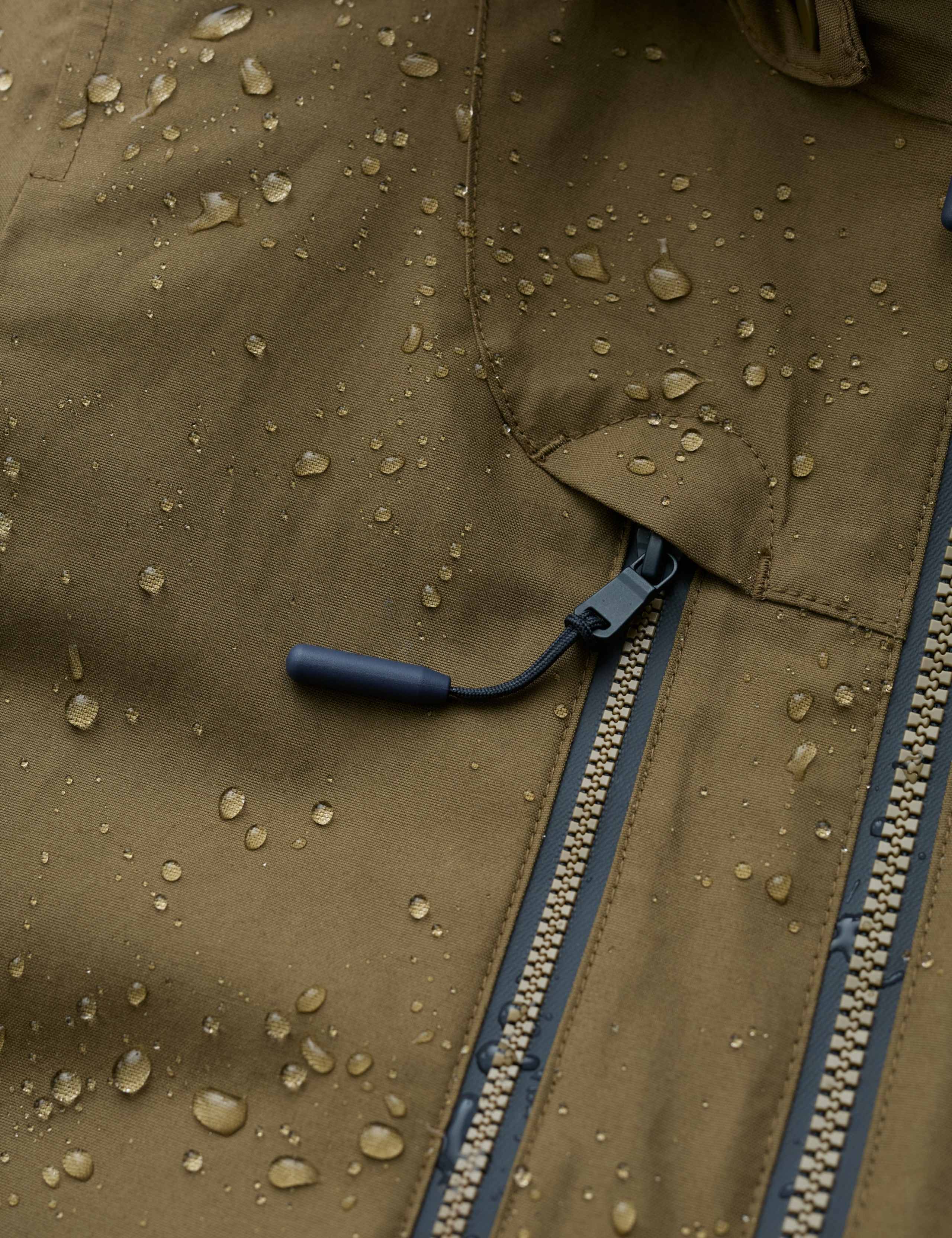 Waterproof Hooded Longline Rain Jacket 6 of 6