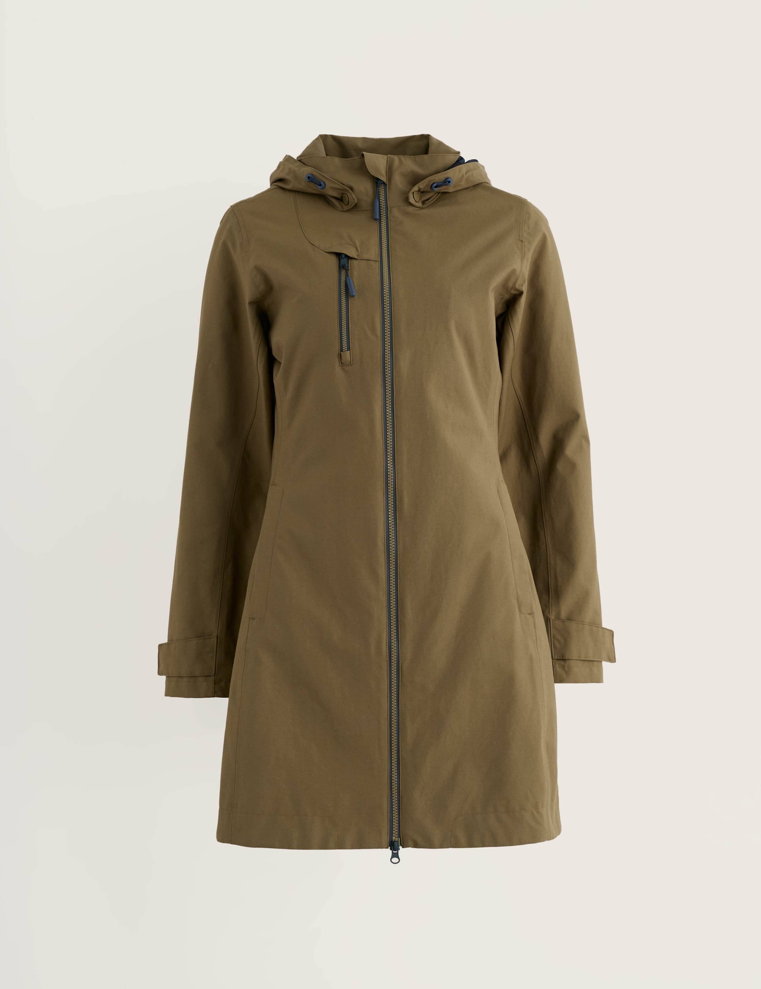 Waterproof Hooded Longline Rain Jacket 2 of 6