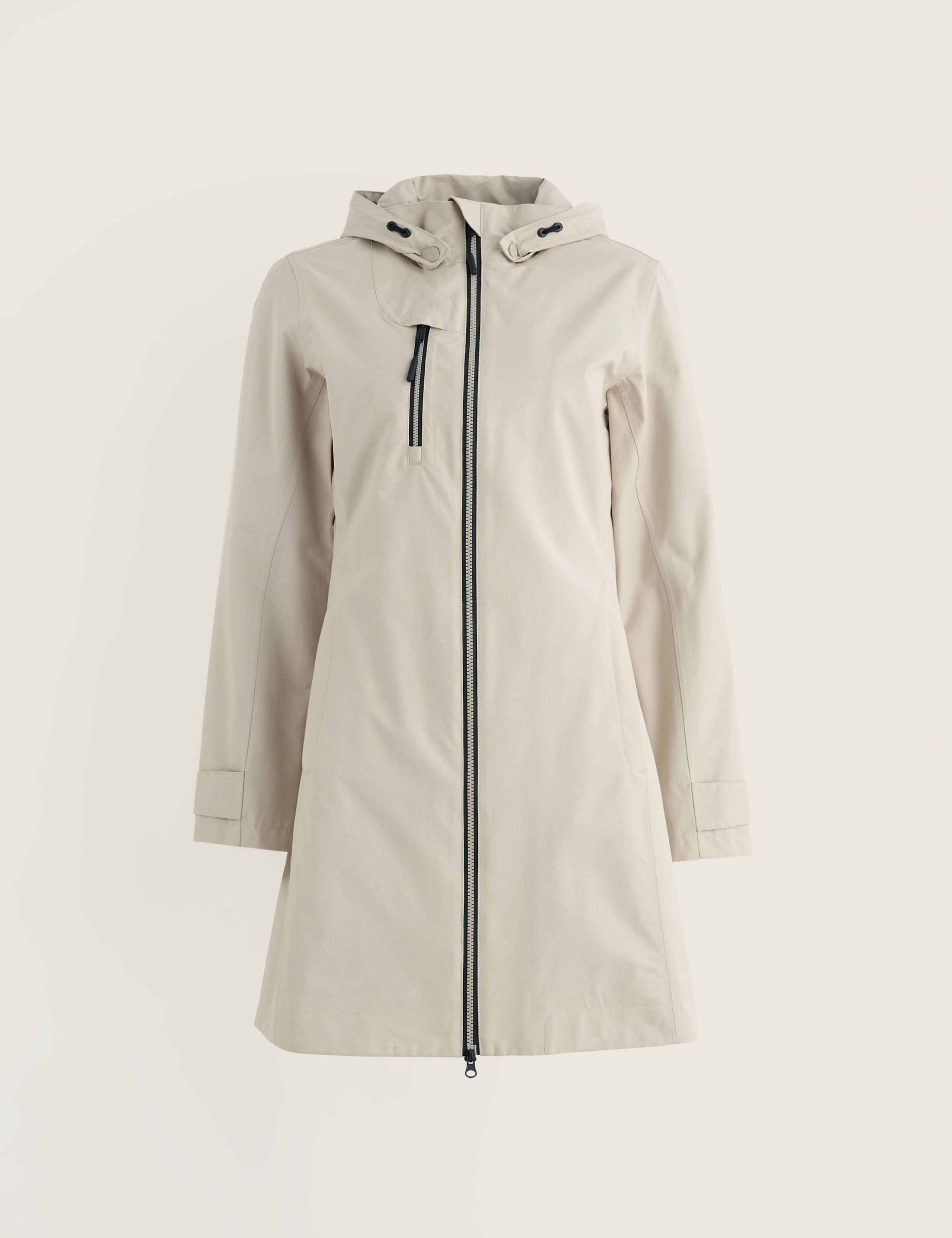 Waterproof Hooded Longline Rain Jacket 2 of 5