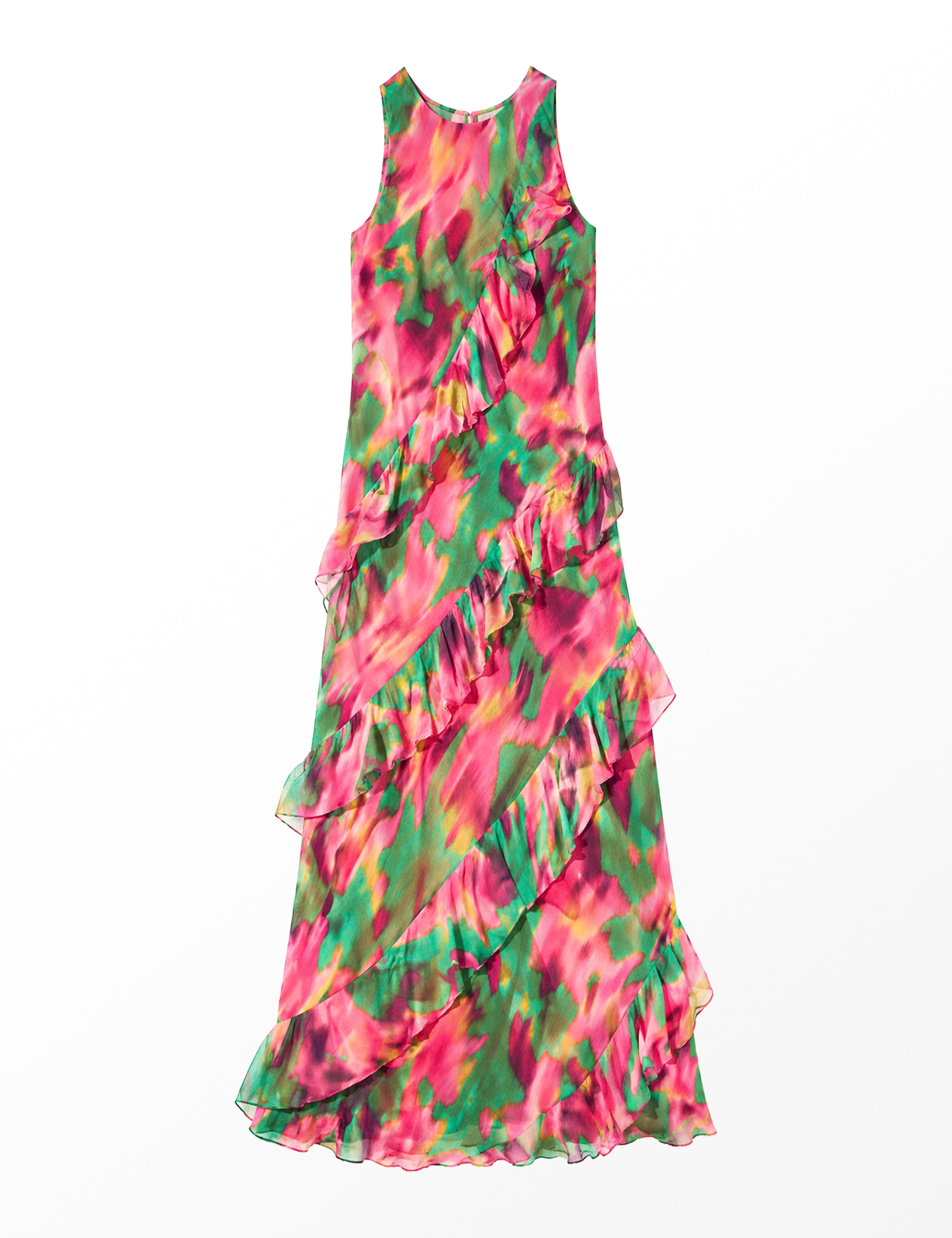 Floral Ruffle Maxi Tiered Dress 2 of 5
