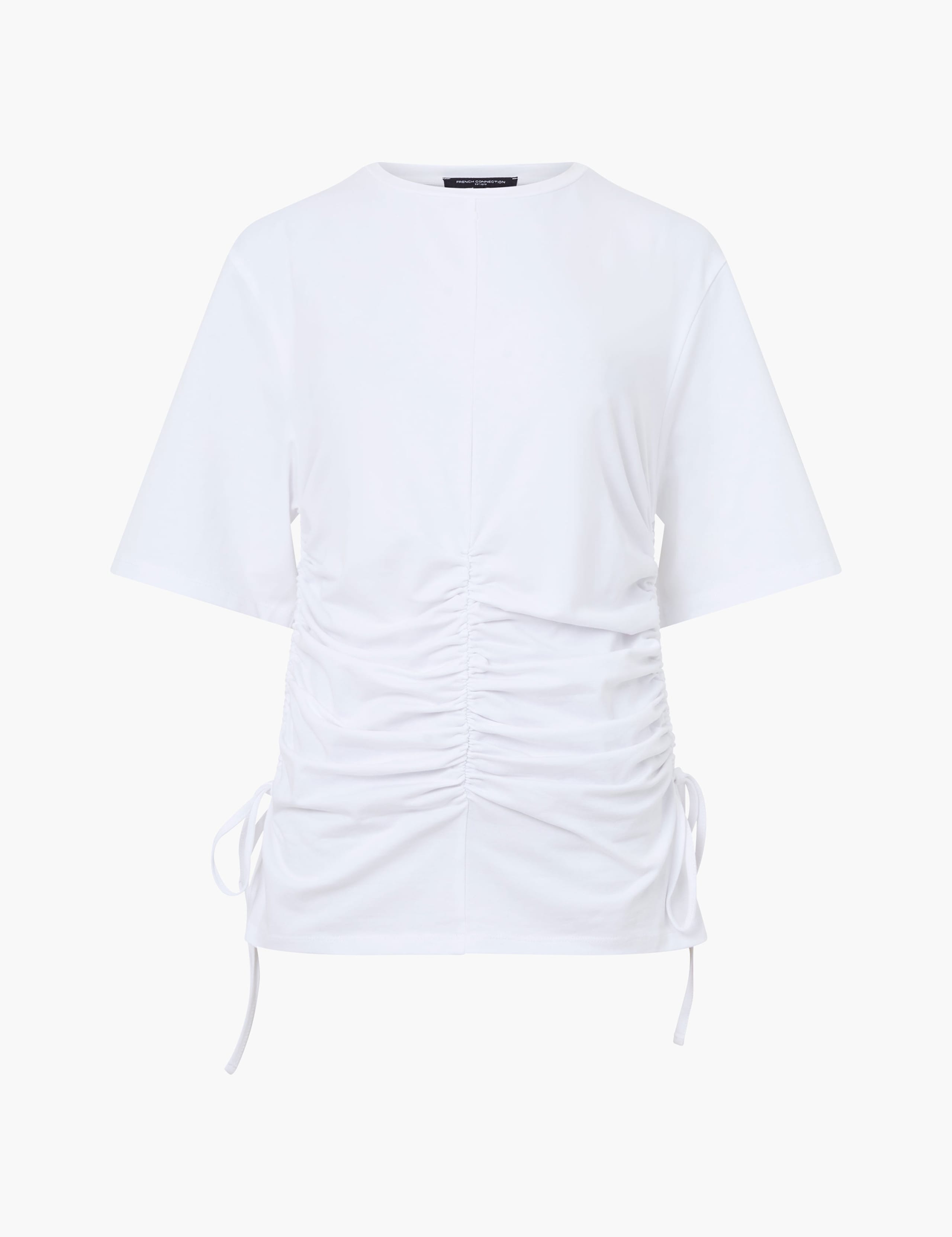 Pure Cotton Ruched Tie Side T-Shirt 1 of 1