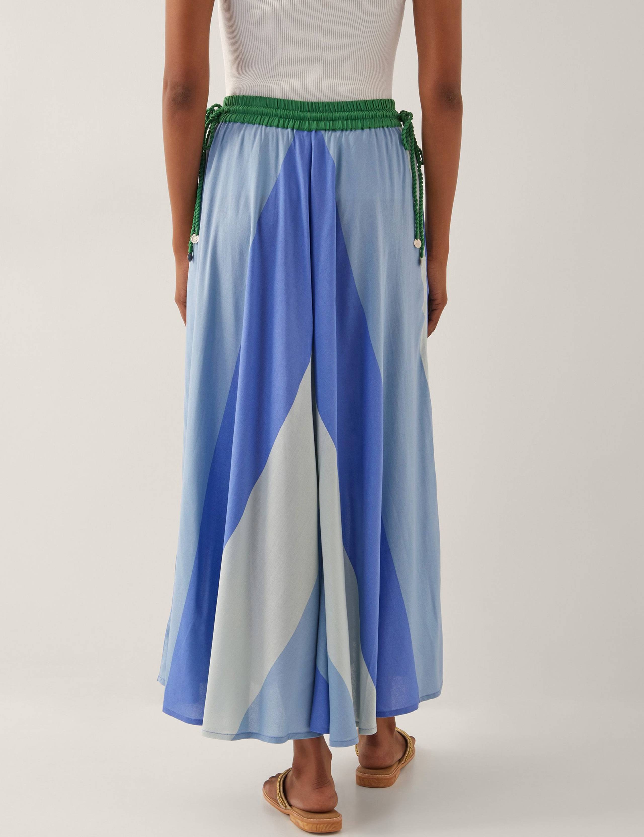 Printed Pleated Midi Skirt 4 of 4